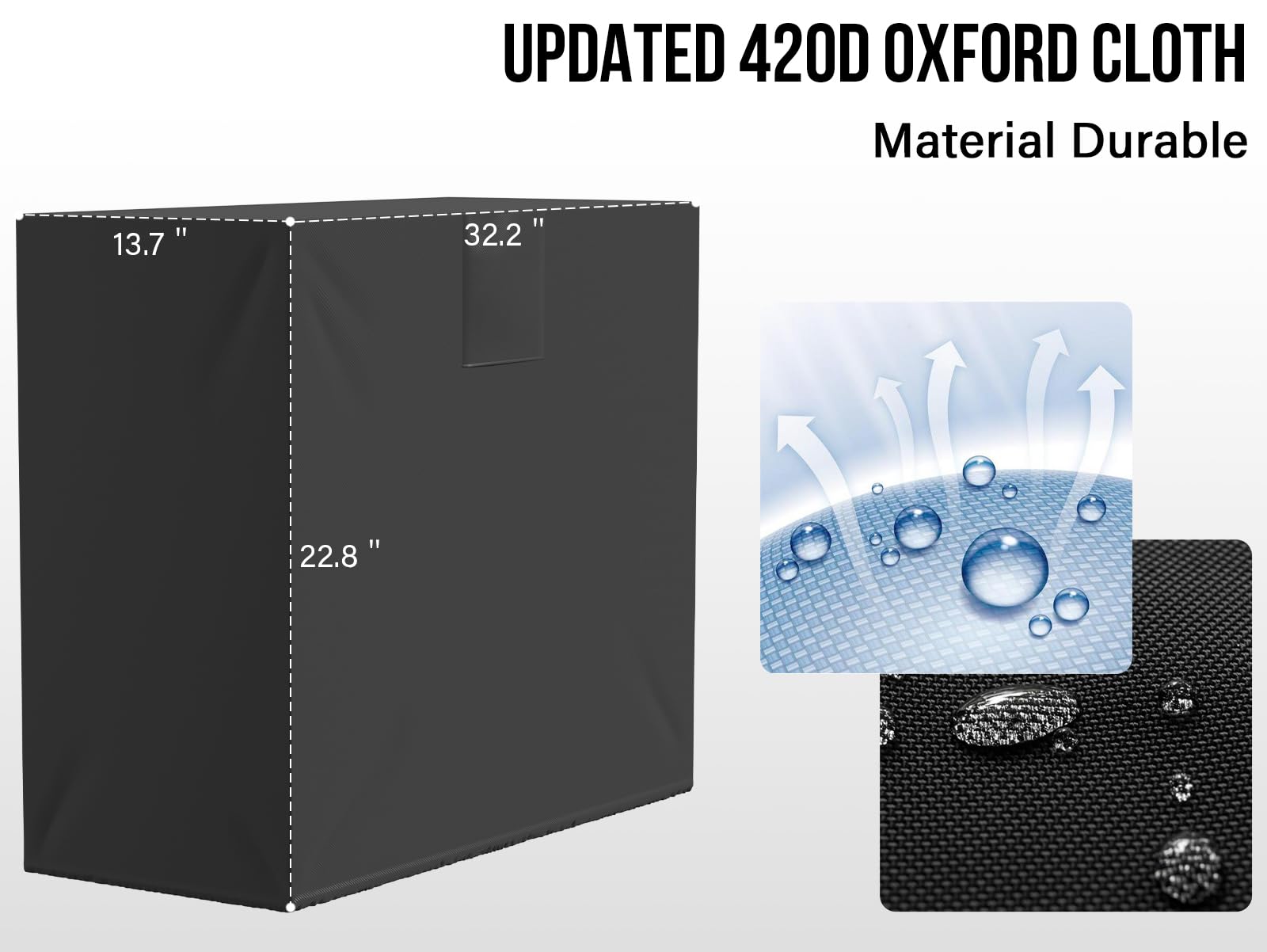 Bewave Split Air Conditioner Cover For Outside Compressor Units Waterproof Ac Cover With Vent Hole For Outdoor Mini Split System