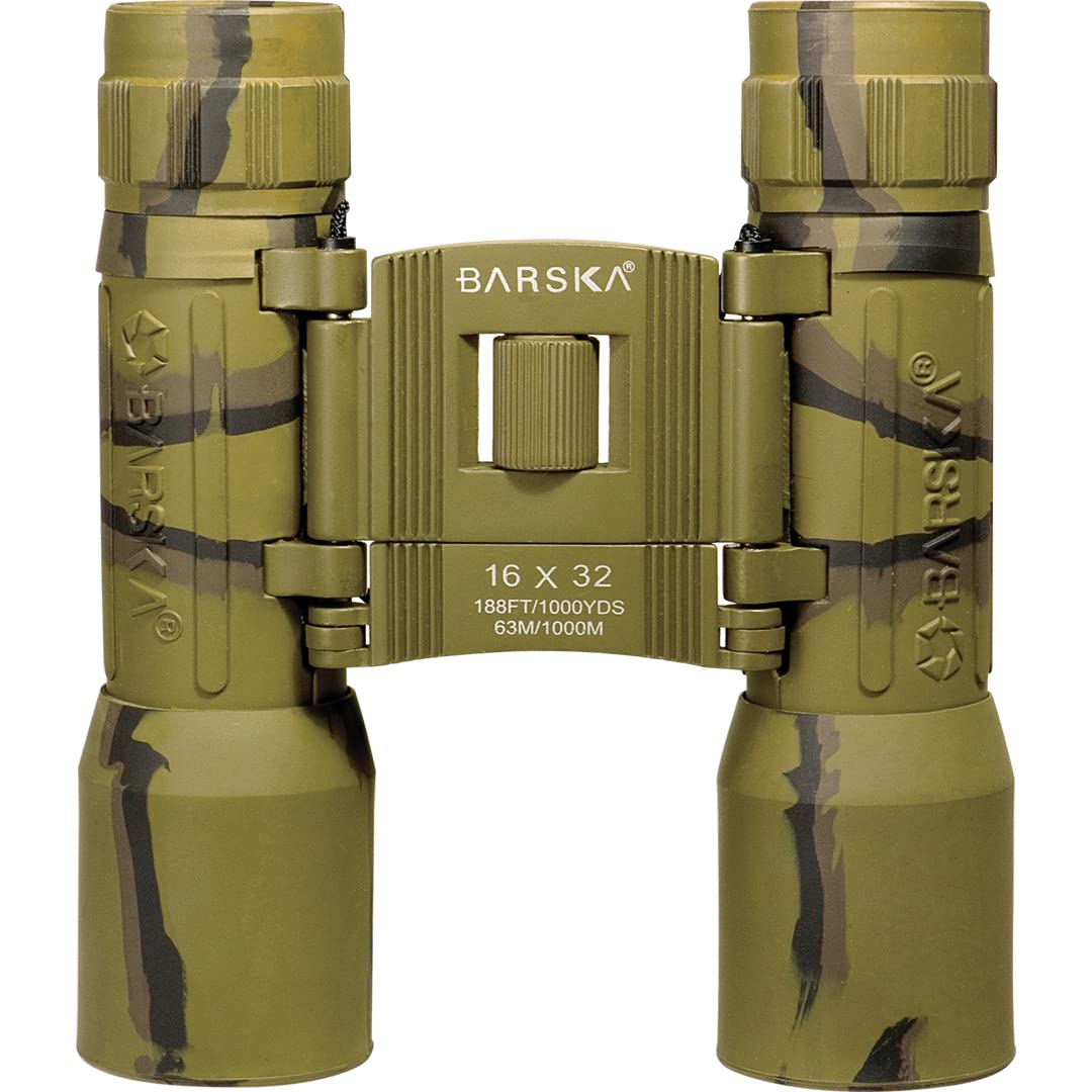 Barska Lucid View 16X32 Camo Compact Binoculars For Outdoor Travel Hunting Hiking Events