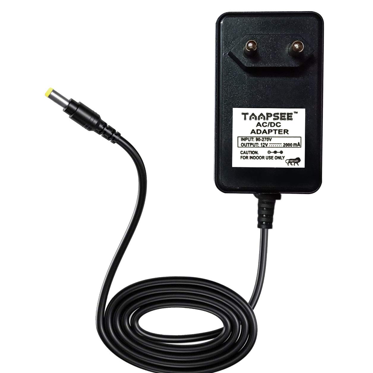 Taapsee12V Yamaha Keyboard Power Adapter With 2 Meter Long Wire Compatible For Yamaha Psr, Ypg, Ypt, Dgx, Dd, Ez And P Digital P