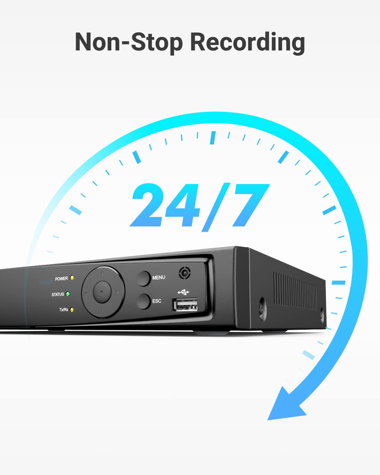 Annke 12Mp 8Ch Nvr For Poe Home Security Camera System, H.265+, With Ai Motion Detection, Works With 8 X Ip Cams, Supports Up To 8Tb Hdd, Rtsp, Alexa, 24/7 Recording (Hdd Not Included)