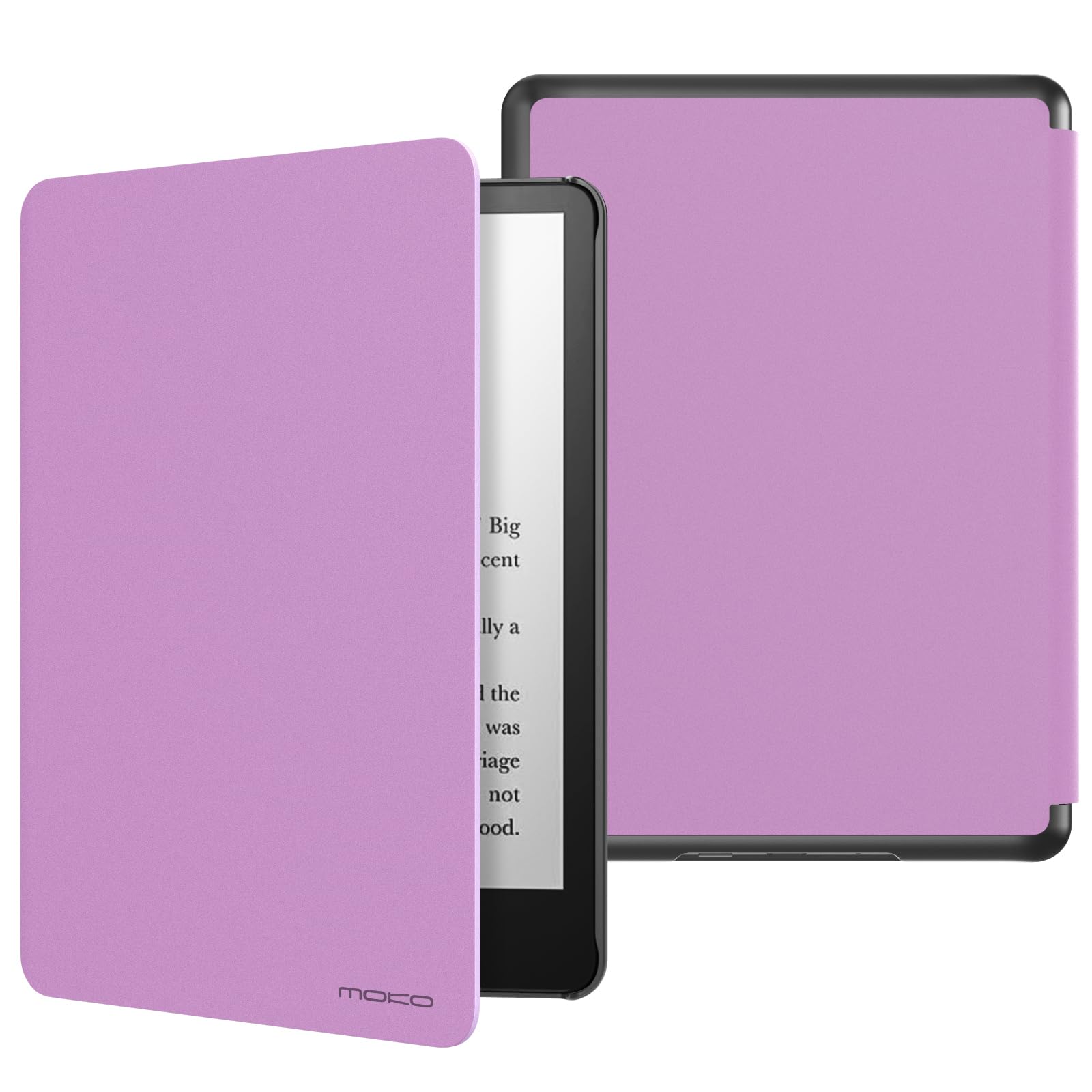 MoKo Case for 6.8' Kindle Paperwhite (11th Generation 2021) and Kindle Paperwhite Signature Edition, Light Shell Cover with Auto Wake/Sleep for Kindle Paperwhite 2021 E Reader, Lavender Purple
