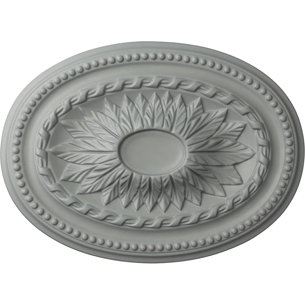 Ekena Millwork Cm18Sa Saverne Ceiling, 18 1/2''W X 13 1/2''H X 1 7/8''P Medallion, Factory Primed