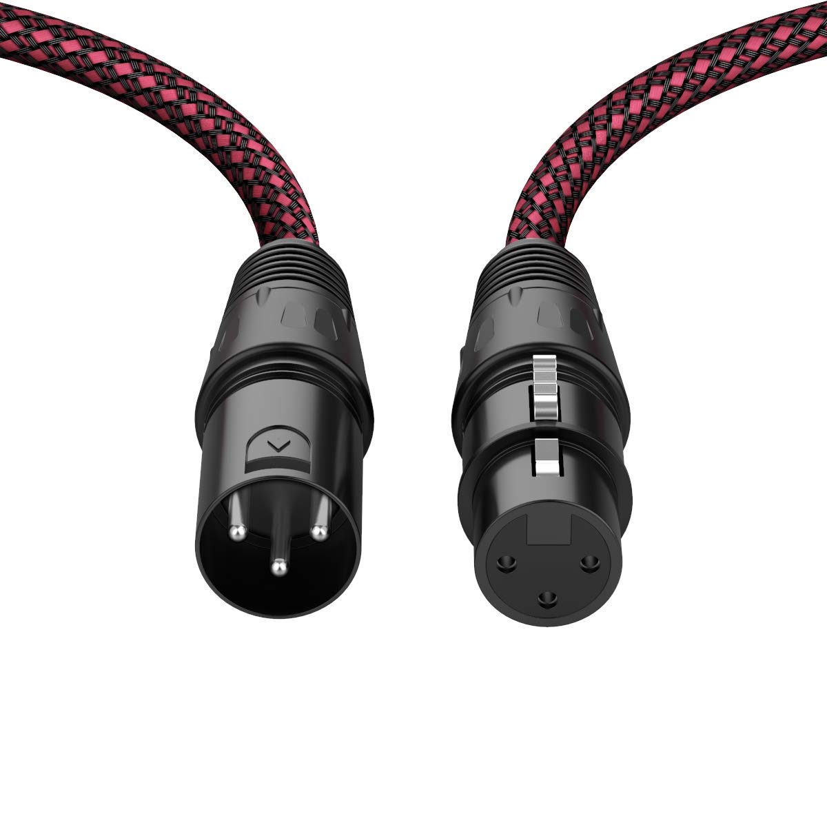 Bifale Xlr Cable 6Ft 2Pack, Heavy Duty Nylon Braided Xlr Microphone Cable Male To Female 3Pin Balanced Microphone Cable Compatible With Shure Sm Microphone, Behringer, Speaker Systems