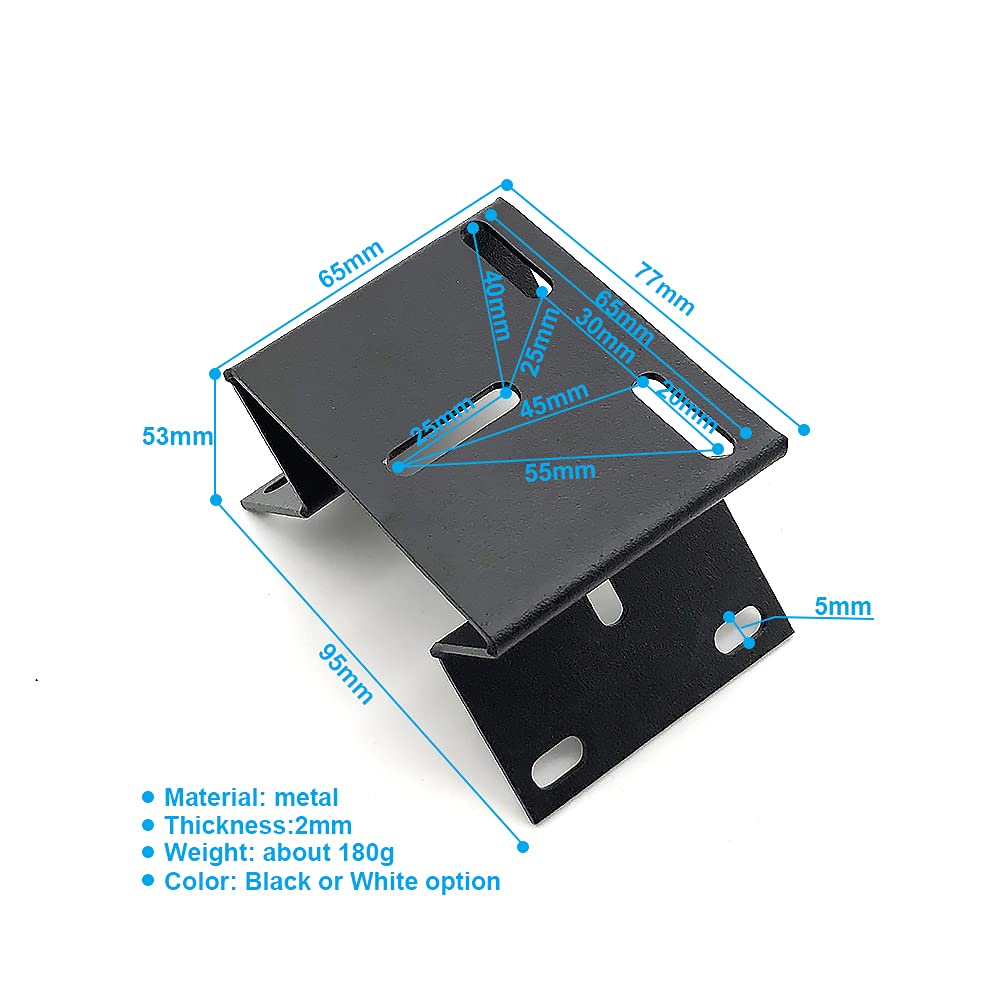 Owlcat Cctv Video Surveillance Camera Mounting Bracket Vertical Wall Corner Right Angle Plate Supporting Holder Crane Metal Blac