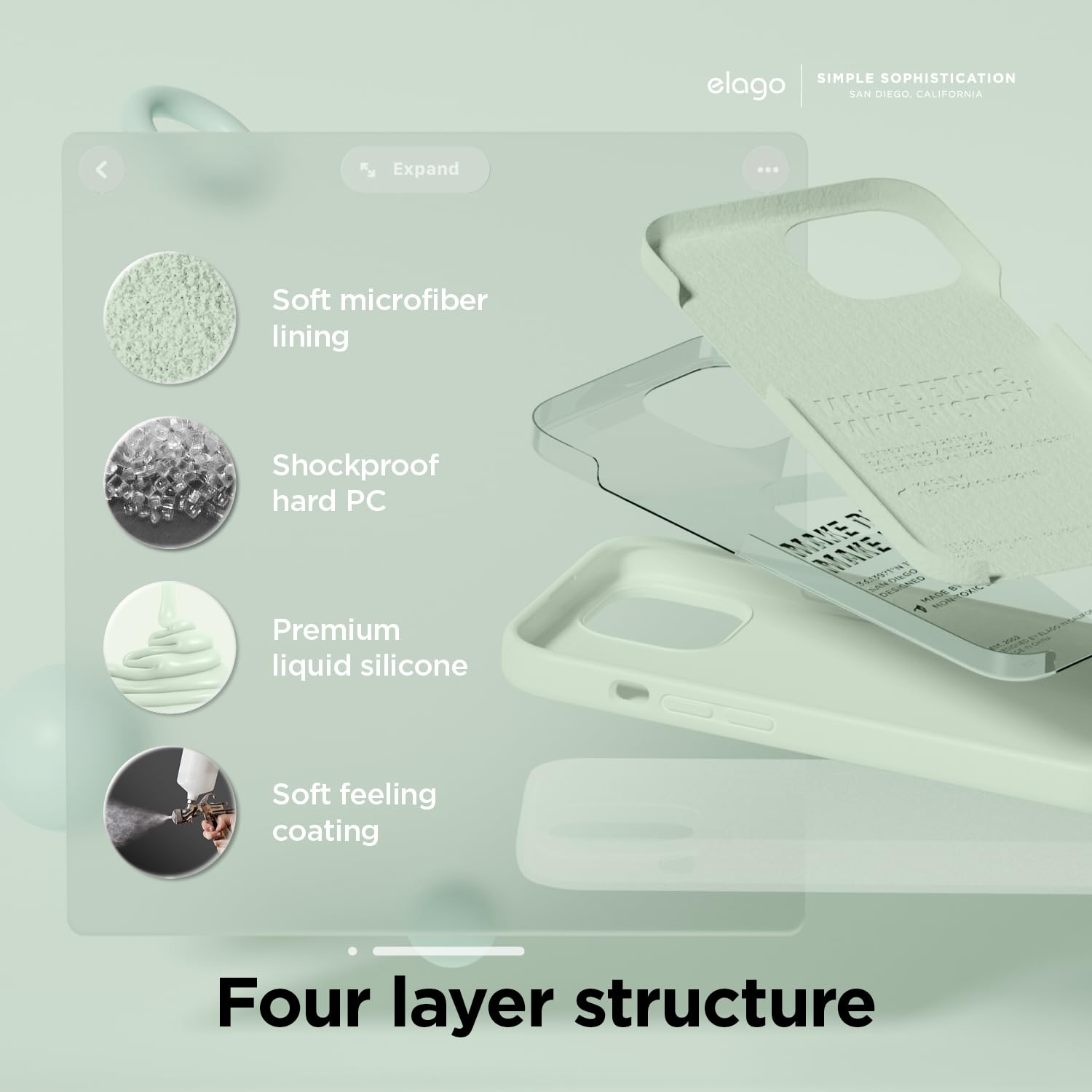 Elago Compatible With Iphone 15 Case, Liquid Silicone Case, Full Body Protective Cover, Shockproof, Slim Phone Case, Anti Scratc