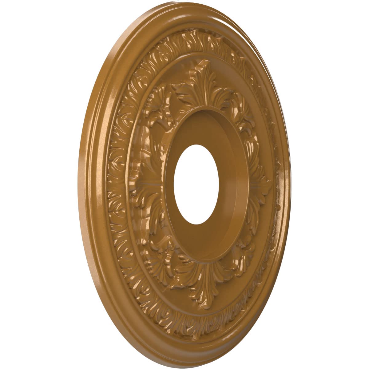 Ekena Millwork Cmp16Badvg Baltimore Thermoformed Pvc Ceiling Medallion (Fits Canopies Up To 6 1/2''), 16''Od X 3 1/2''Id X 1''P,
