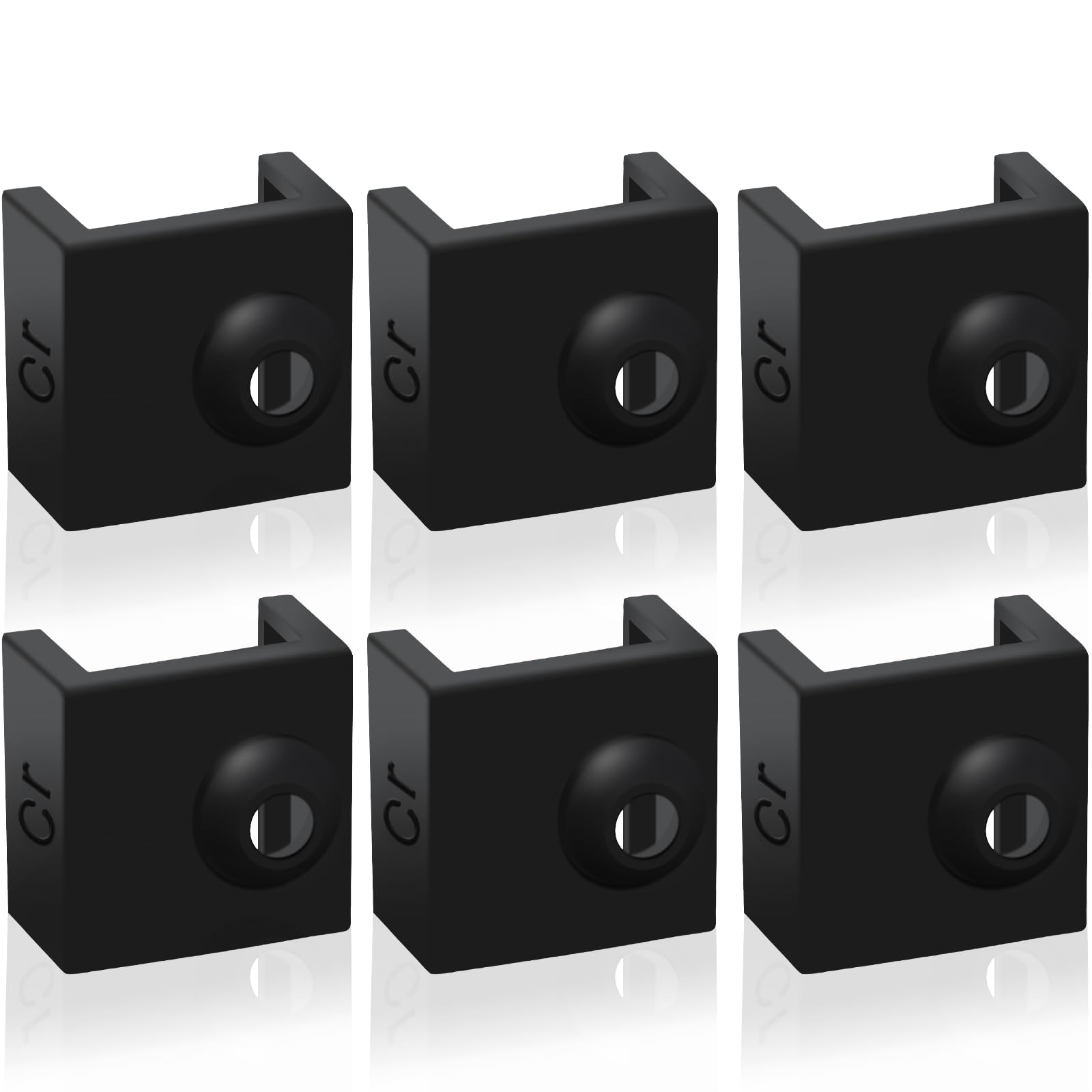 3D Printer Hotend Silicone Sock, 6 Pcs Heater Block Silicone Cover For Creality Ender 3/3 Pro/3 V2, Ender 5/5 Plus/ 5 Pro, Cr 10