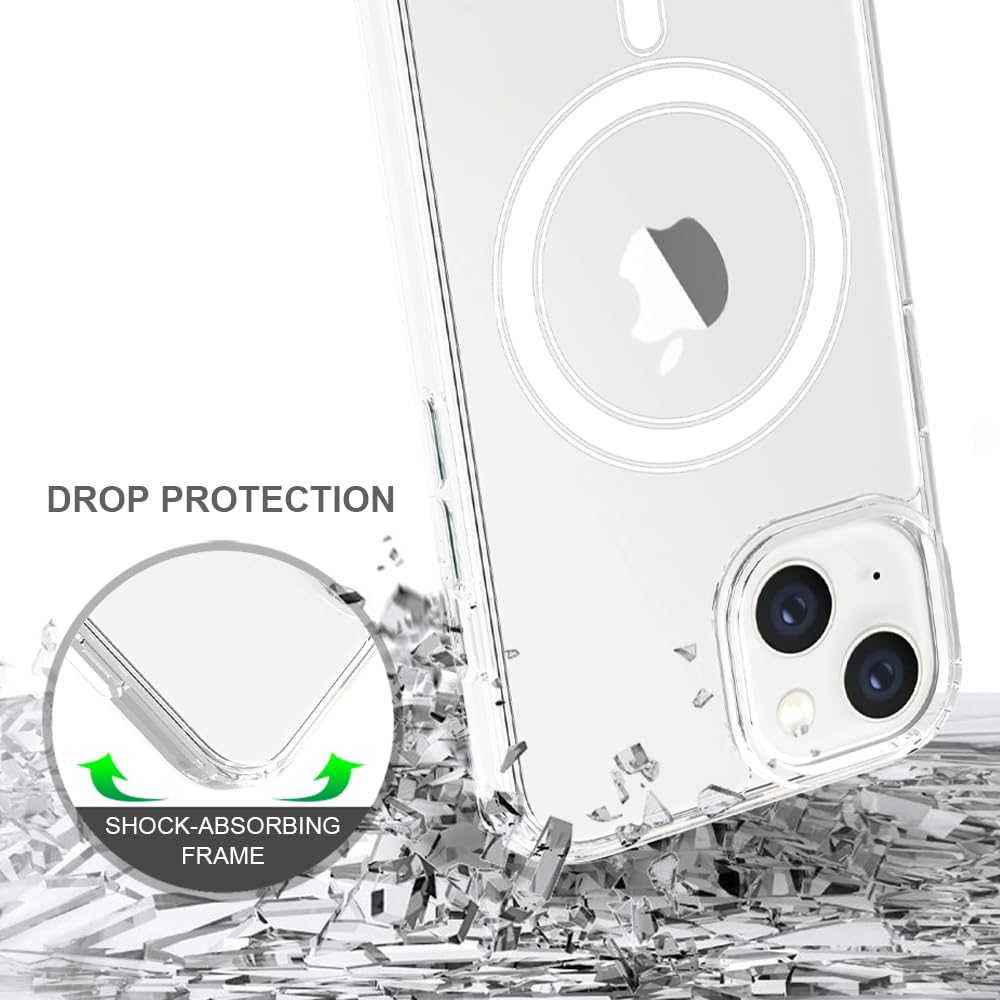 For Iphone 13 Mini/Iphone 12 Mini Case 5.4 Inch [Compatible With Magsafe] Shockproof Slim Phone Bumper Cover, Magnetic Phone Cas