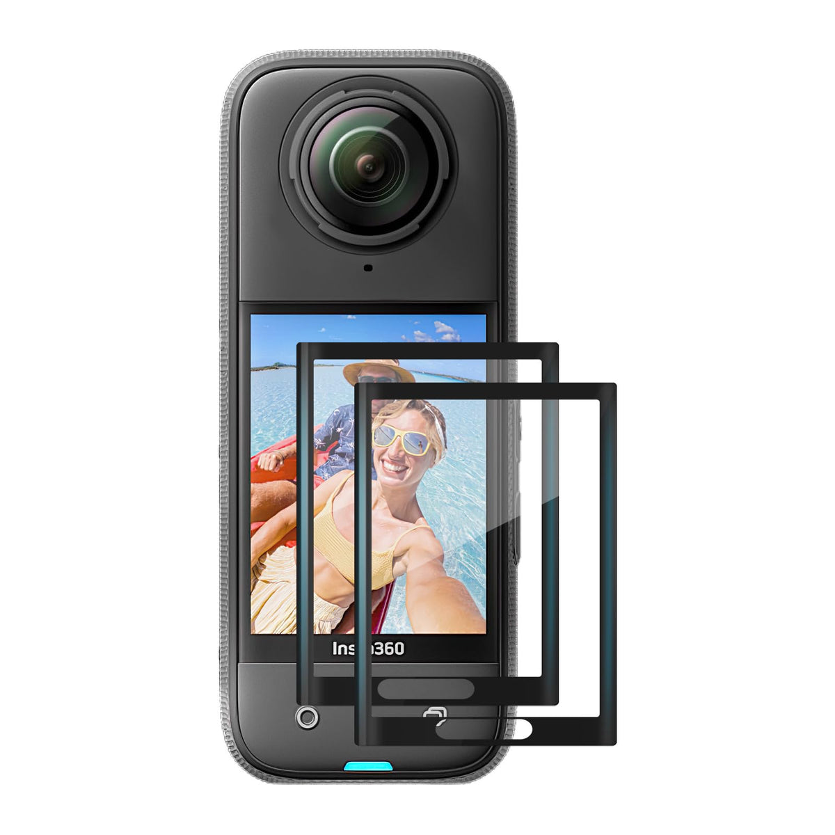 Amazear Insta 360 X4 Screen Protector Film(2 Pack), Insta360 X4 Screen Protector For Insta360 X4 Accessories, Tempered Glass Lcd