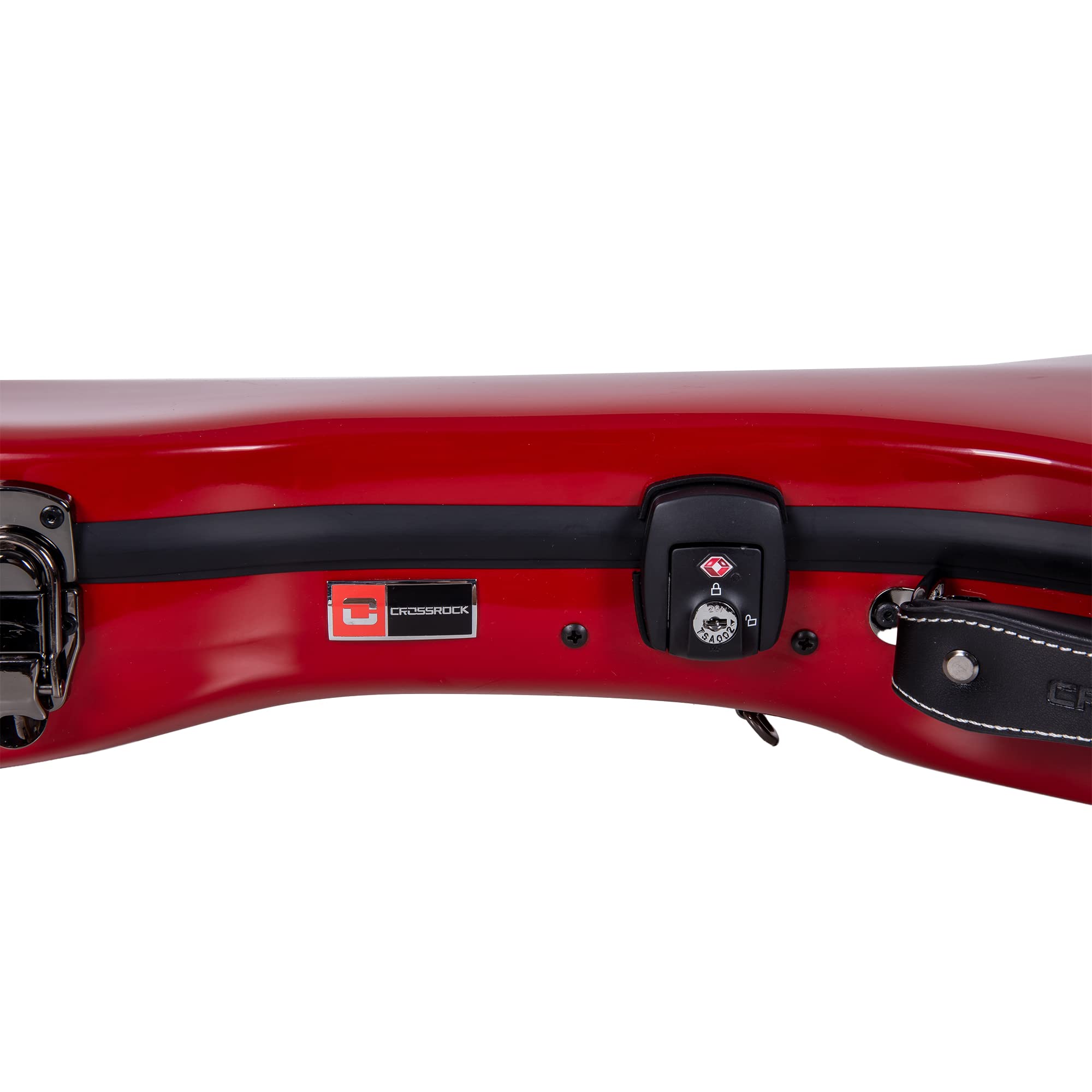 Crossrock Thick Padded Hardshell Fiberglass Red Tenor Ukulele Case (Crf1020Turd)