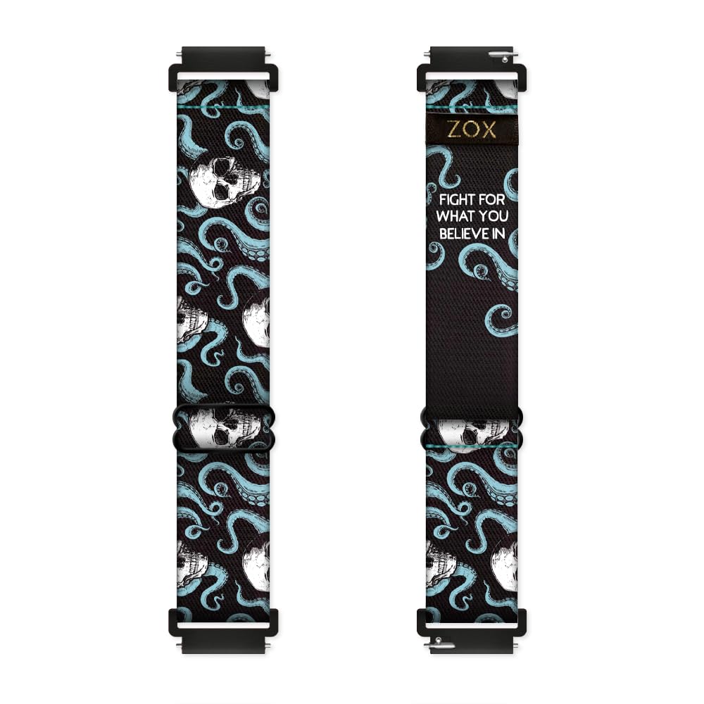Zox Android Smart Watch Band - Fight For What You Believe In | Soft, Adjustable Elastic Band With Motivational Affirmations And 