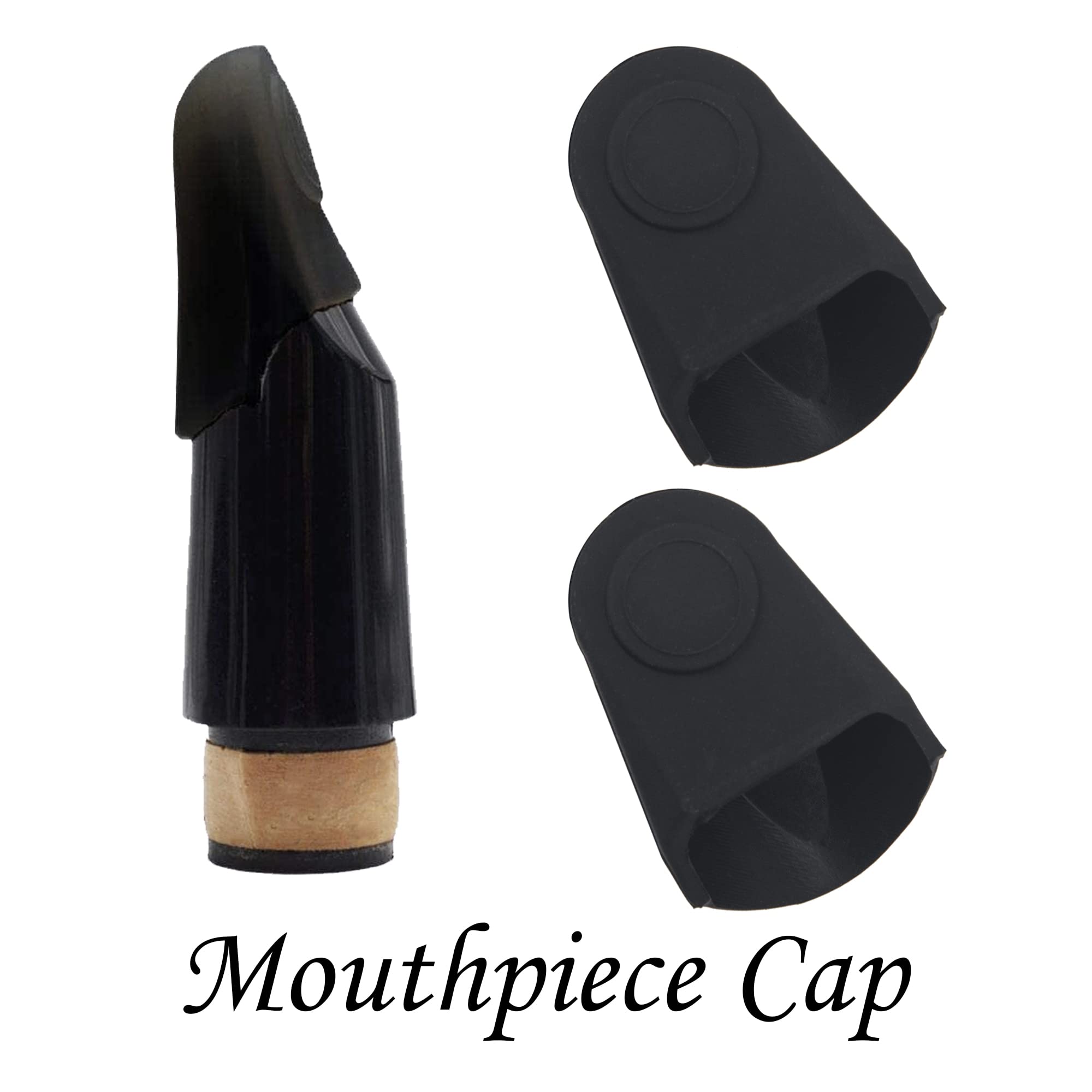 2Pcs Yootones Rubber Mouthpiece Cap Durable Mouthpiece Protector Compatible With Saxophone Mouthpiece Cap Clarinet Mouthpiece Pr