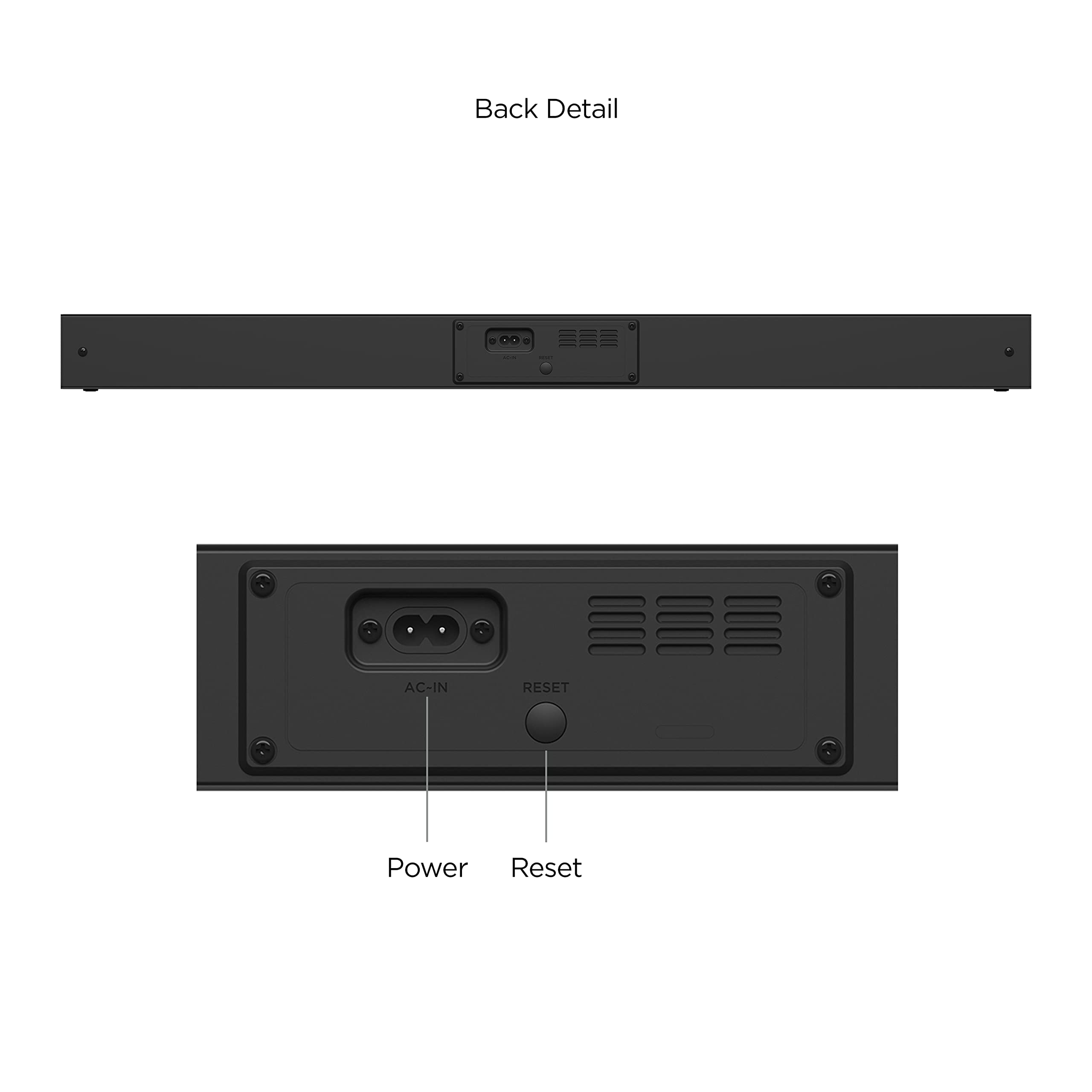 Roku Tv Wireless Soundbar, Soundbar Exclusively For Rokutv With Enhanced Stereo Sound, Clear Dialogue, And Simple Wireless Setup