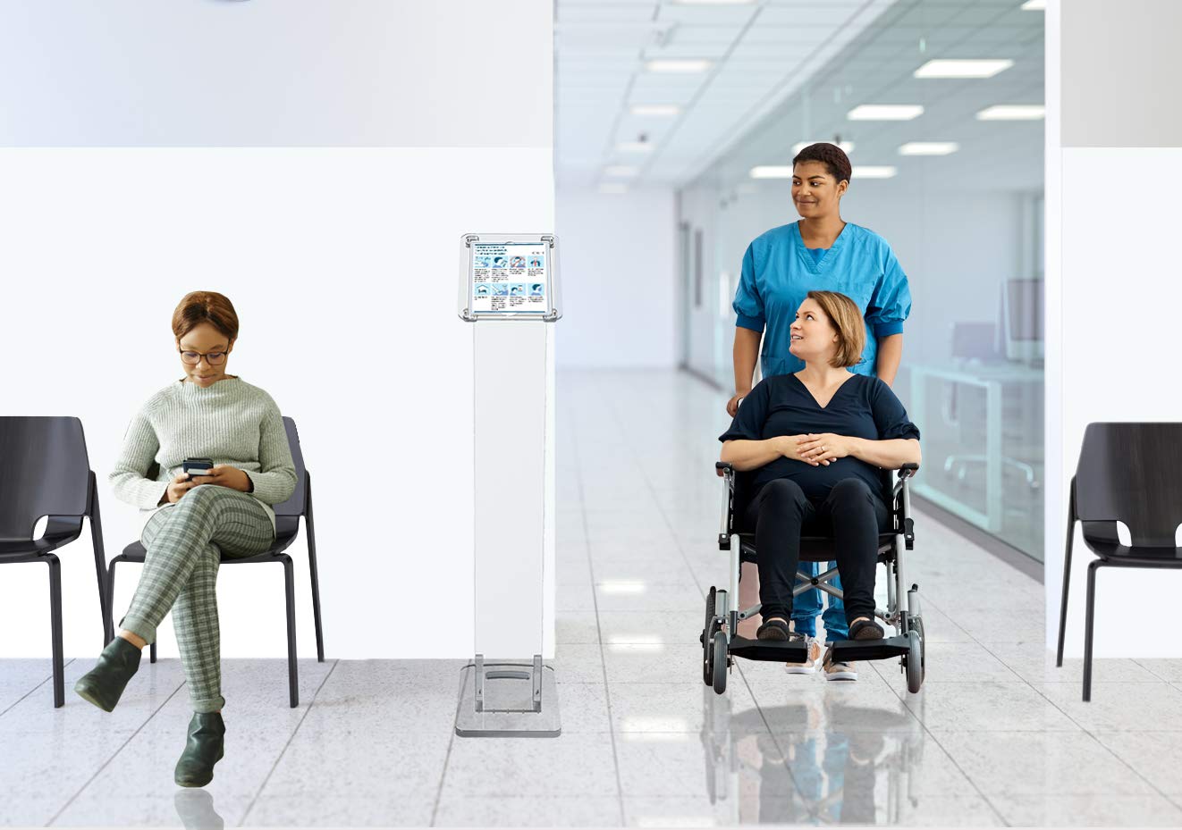 Premium Security Translucent Acrylic Stand