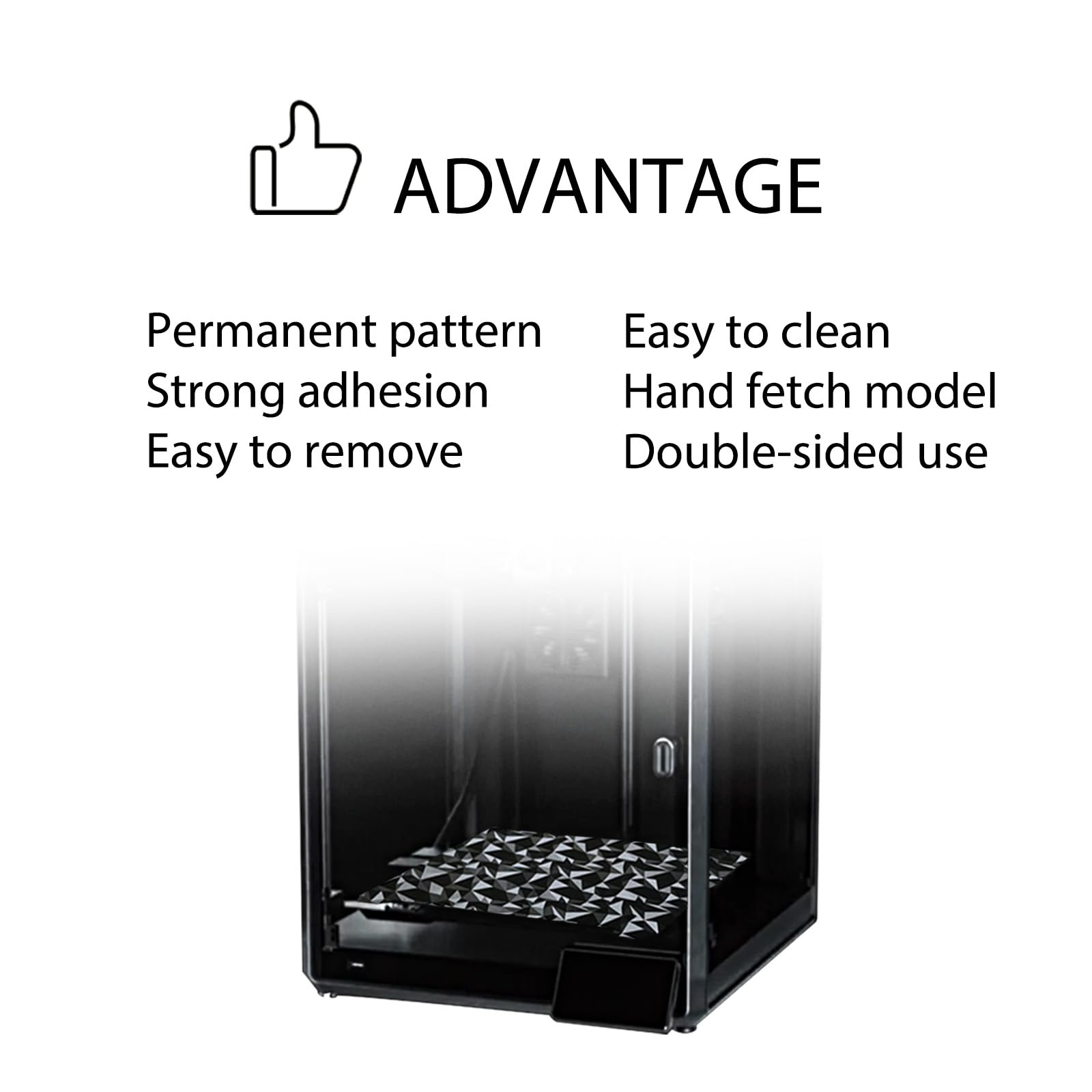 Wefuit 3D Printer Smooth Peo +Smooth Pet Build Plate Kit, Flexible Spring Steel Platform For K1 Max 310 X315Mm,(Without Magnetic