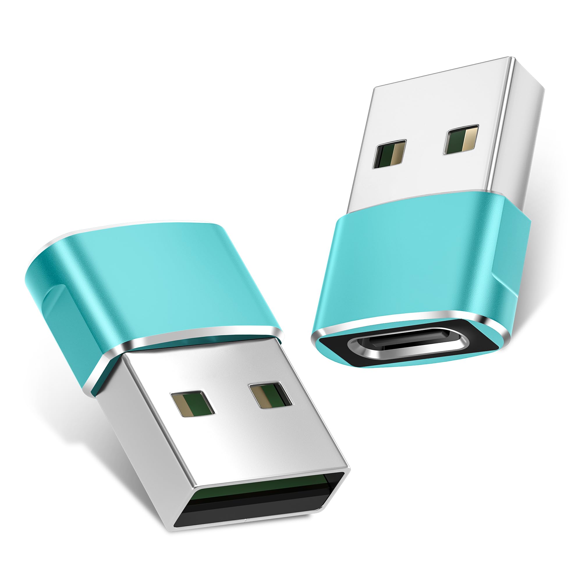 Basesailor USB to USB C Adapter 2 Pack,Type C Female to USB A Male Charger Cable Converter for Apple Watch Ultra iWatch Series 9
