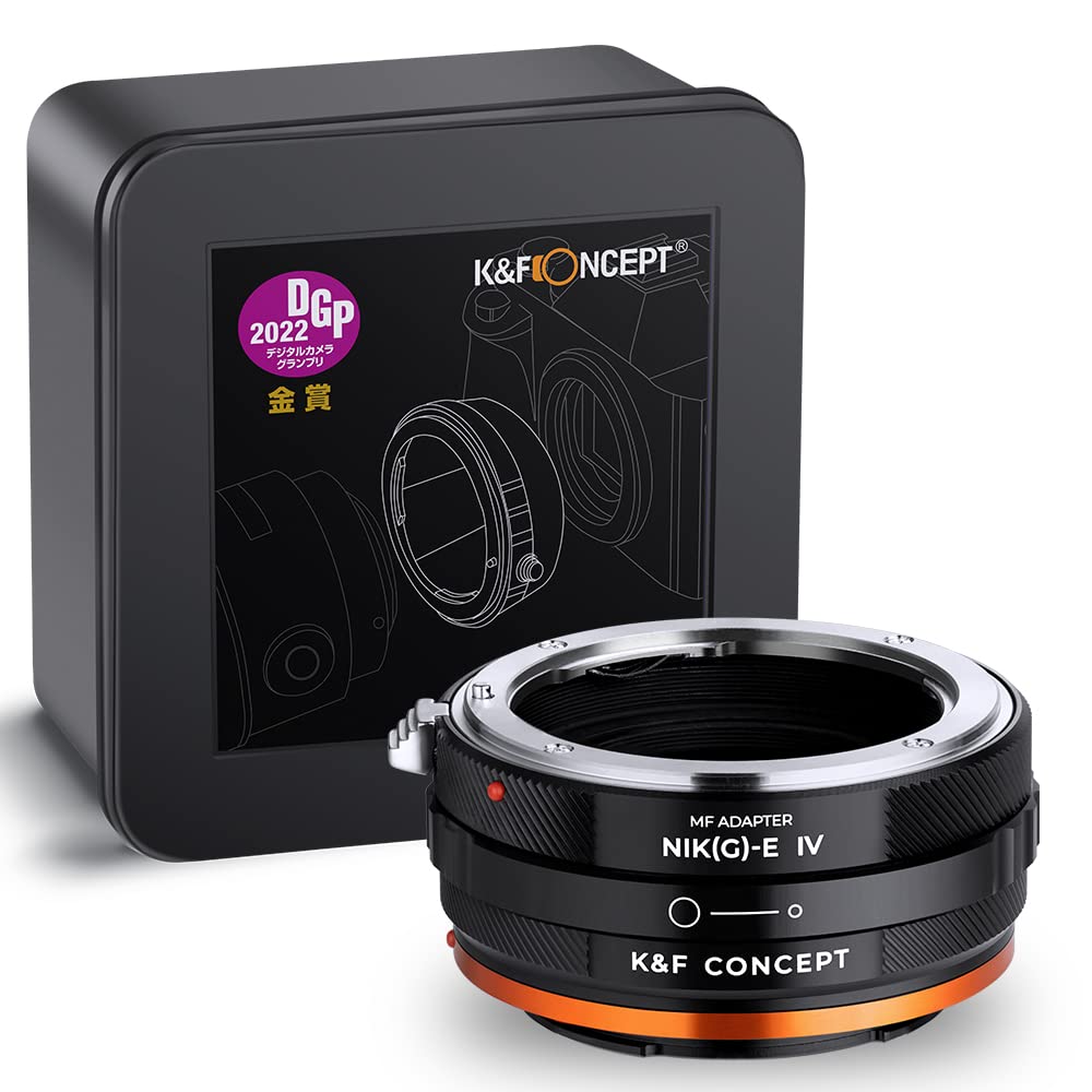 K&F Concept Lens Mount Adapter Nik(G) Nex Iv Manual Focus Compatible With Nikon F (G Type) Lens And Sony E Mount Camera Body