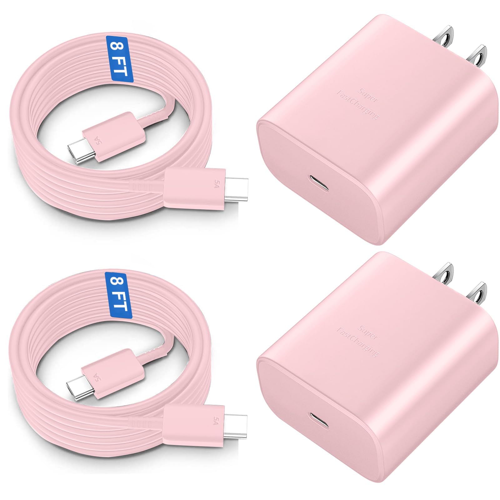 45W Usb C Super Fast Charger Type C Android Phone Charging Cable Block For Samsung Galaxy S24 Ultra/S24/S24+/S23 Ultra/S23/S23+/