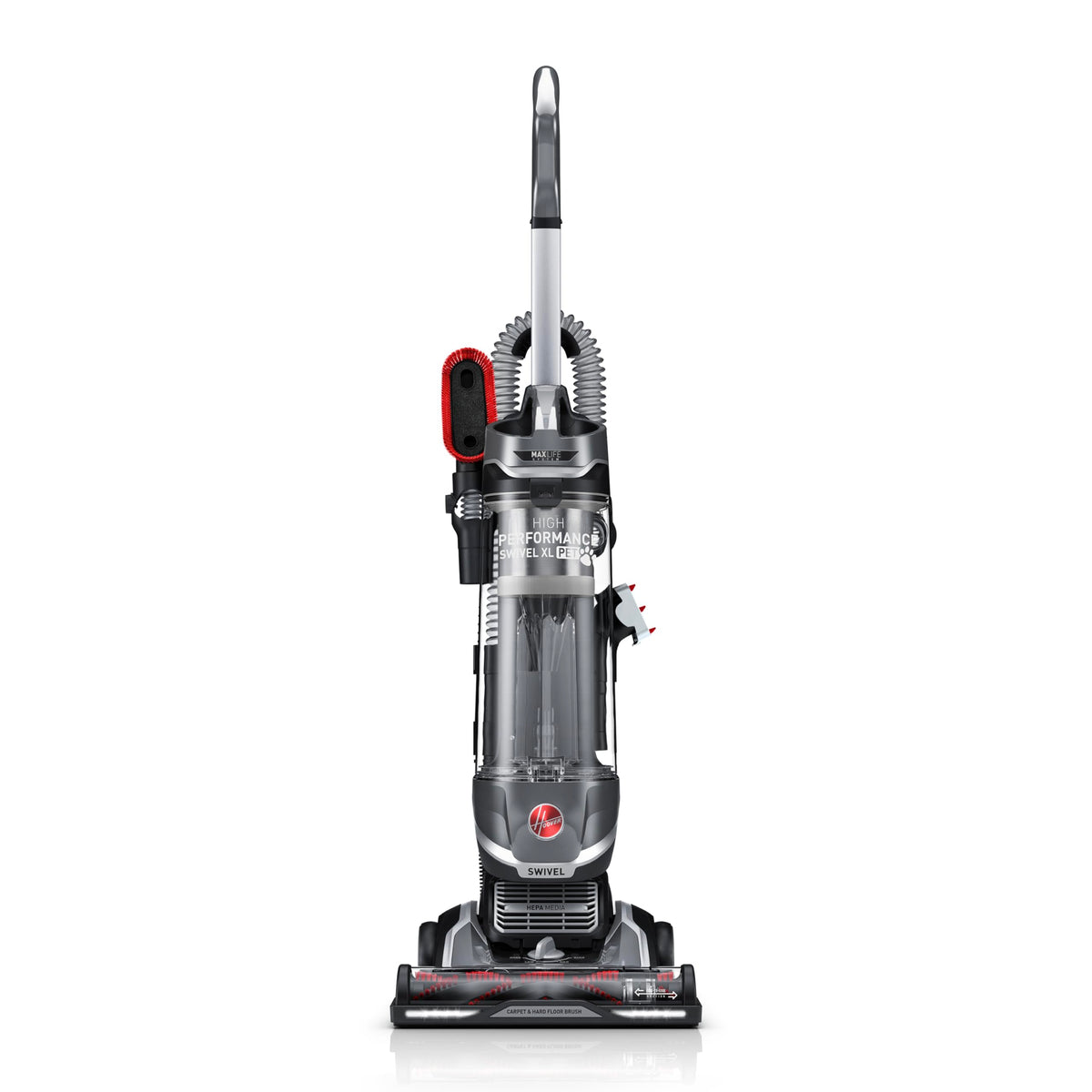 Hoover High Performance Swivel Xl Vacuum Cleaner, One Size, Gray