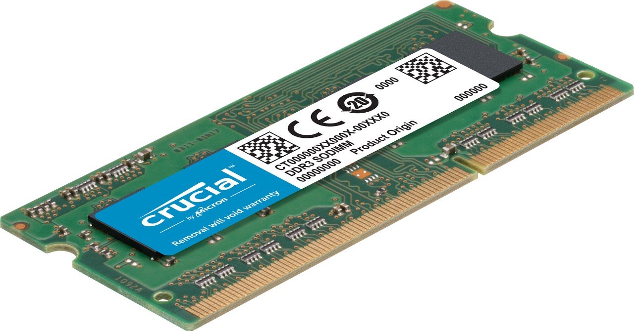 Crucial Technology 8Gb Kit (4Gbx2), 204 Pin Sodimm, Ddr3 Pc3 10600,