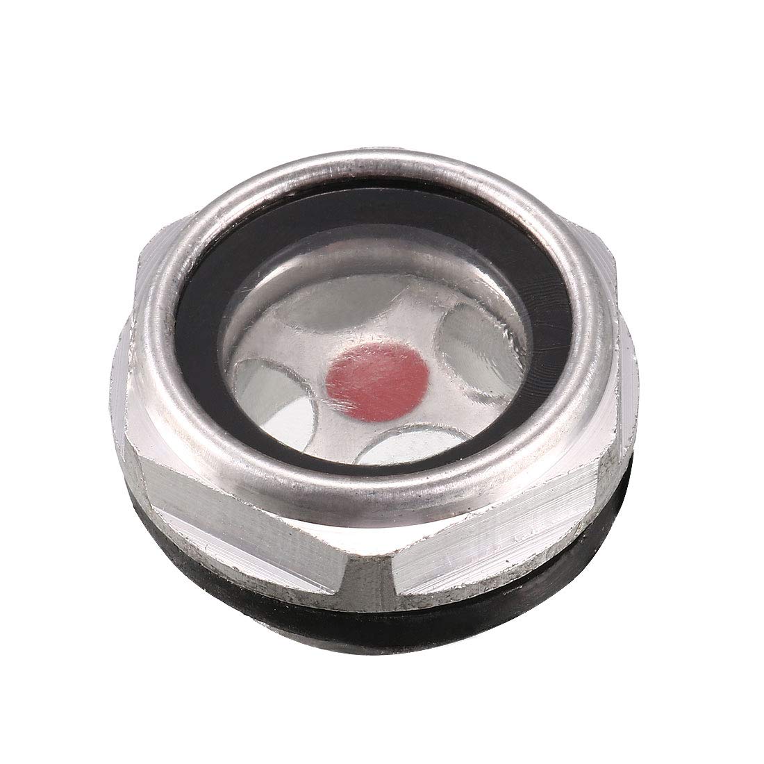 Uxcell Oil Liquid Level Gauge Sight Glass G1/2 Male Threaded Aluminum Alloy Air Compressor Fittings With O-Ring