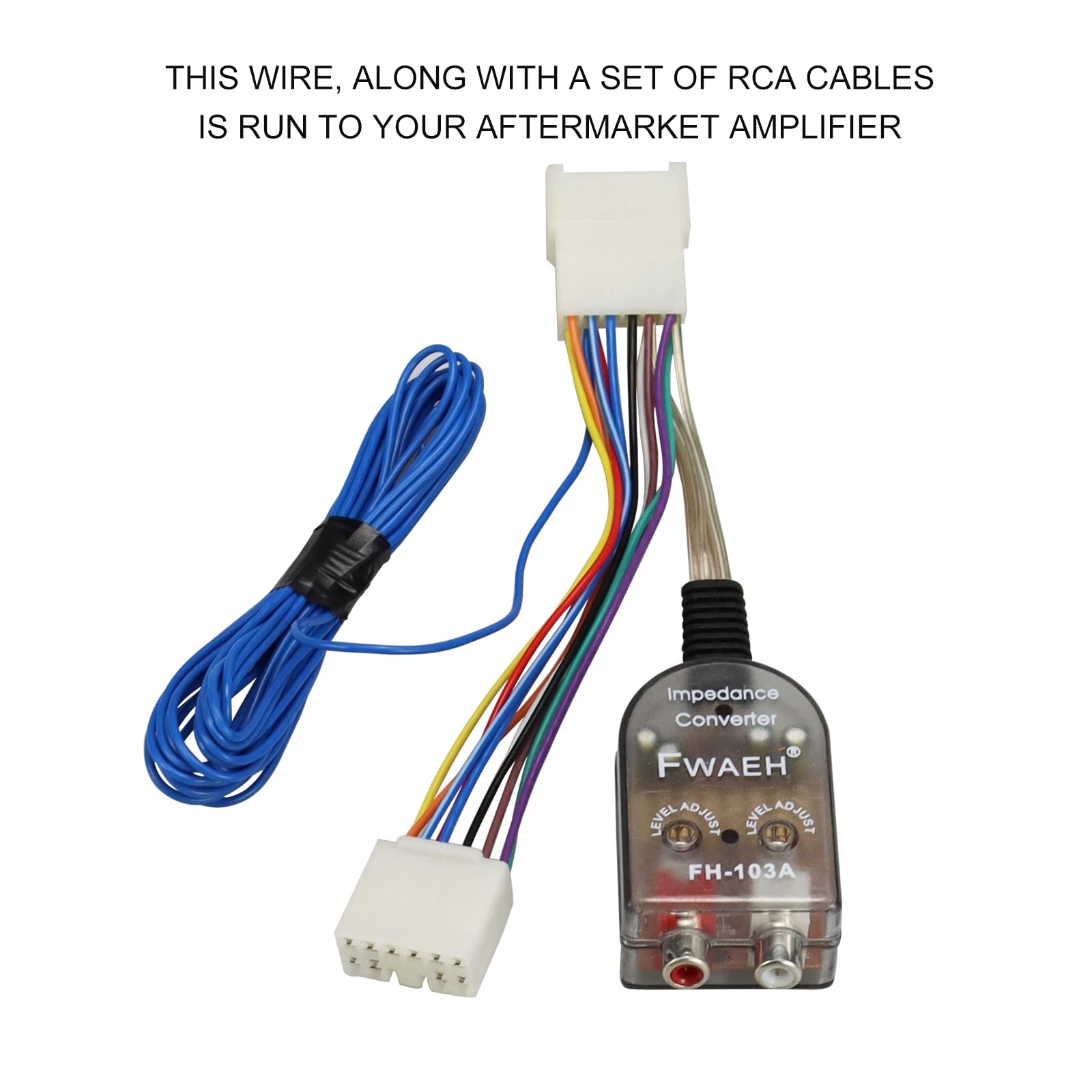 Add An Amplifier Adapter W/Amp Turn On Wire Compatible With Toyota Subaru Scion Lexus