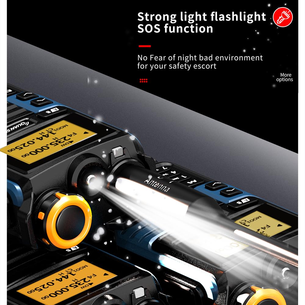 Quansheng Uvk5(99) Am/Fm/Dtmf Walkie Talkie 200Ch 20 1000Mhz Walkie Talkie Noaa Weather Forecast With Flash Copy Frequency Tpye