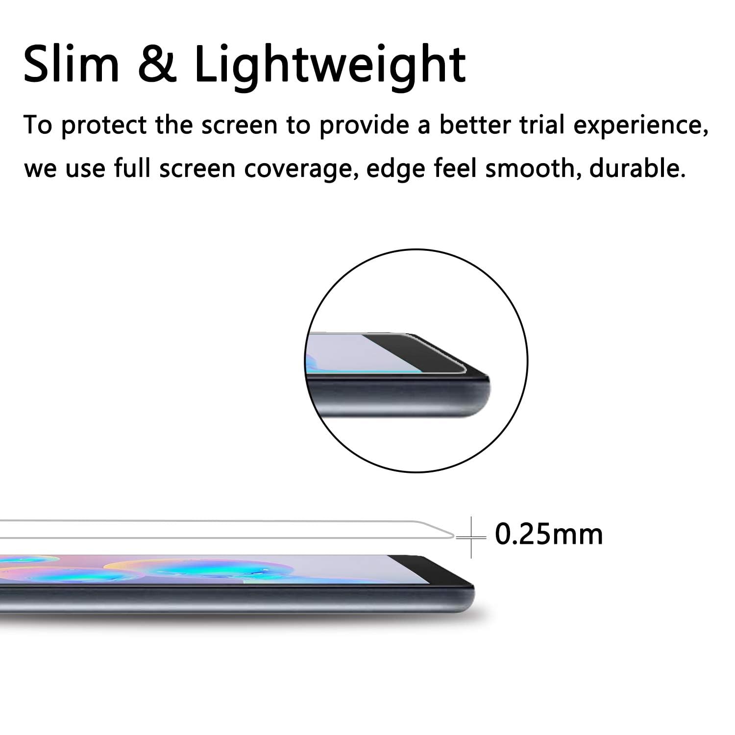 Gylint Screen Protector Glass For Samsung Galaxy Tab S6 Lite 10.4 Inch 2024/2022/2020   Tempered Glass 9H Hardness Scratch Resis