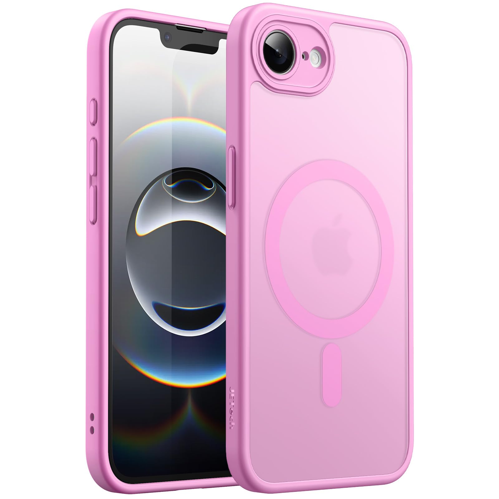 JETech Magnetic Case for iPhone 17e (2026) / iPhone 16e Compatible with MagSafe, Translucent Matte Back Slim Shockproof Phone Co