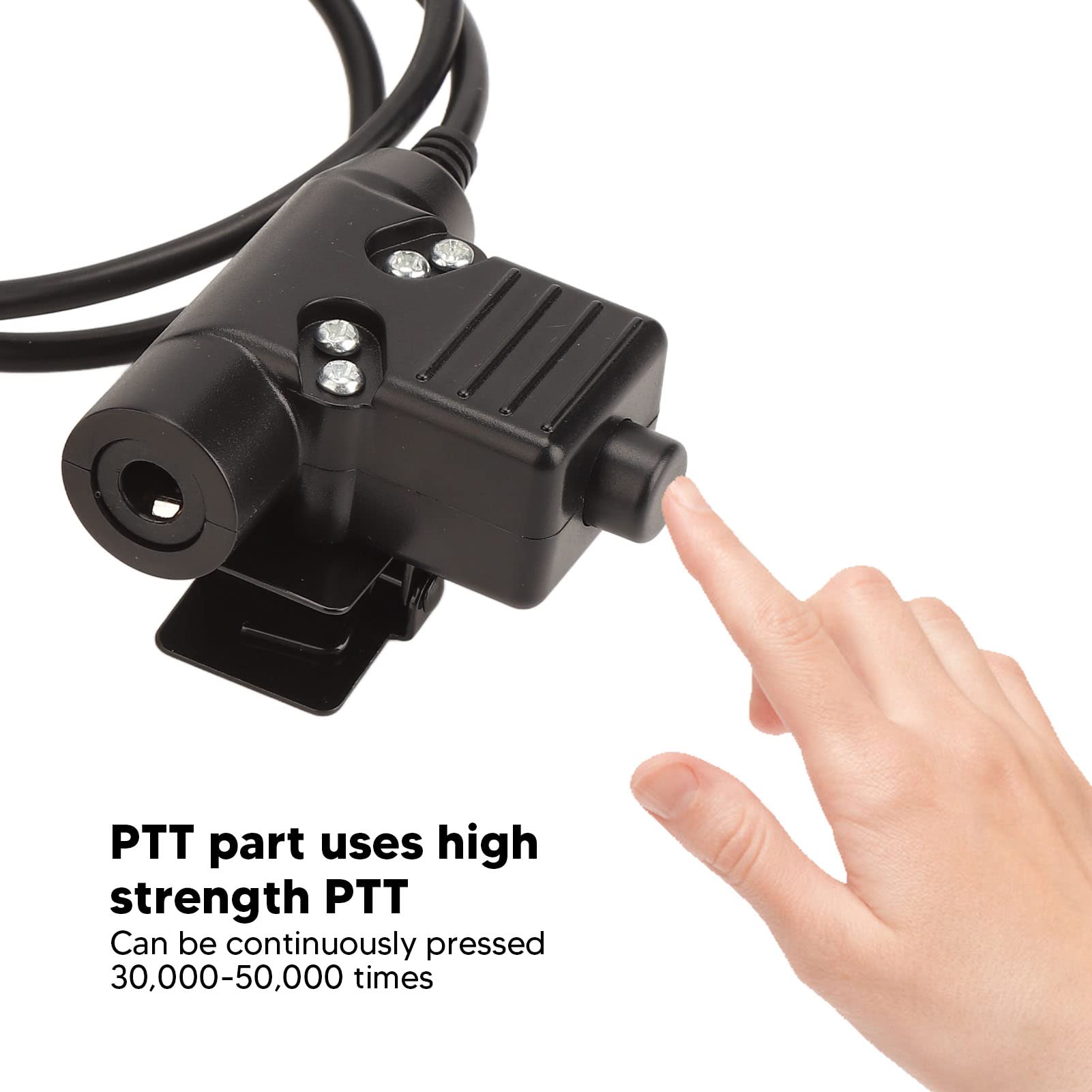 Yoidesu U94 Ptt System Military Adapter, 3.5Mm Plug Push To Talk Headset Adapter For 3.5Mm Sound Interface Cell Phone