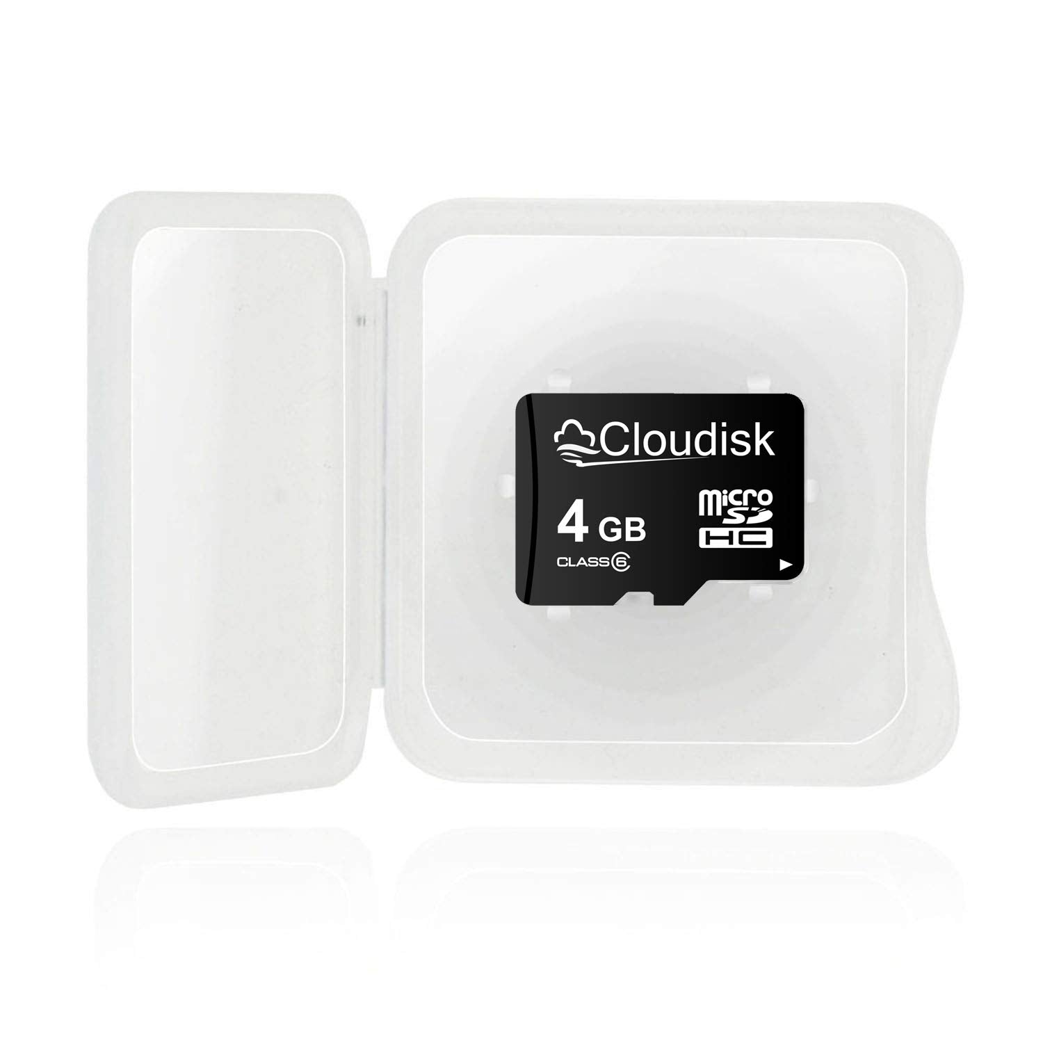 Cloudisk Pack Of 10 Micro Sd Card 4Gb Flash Memory Card C6 Micro Sdhc With Sd Adapter, Card Reader (4Gb)