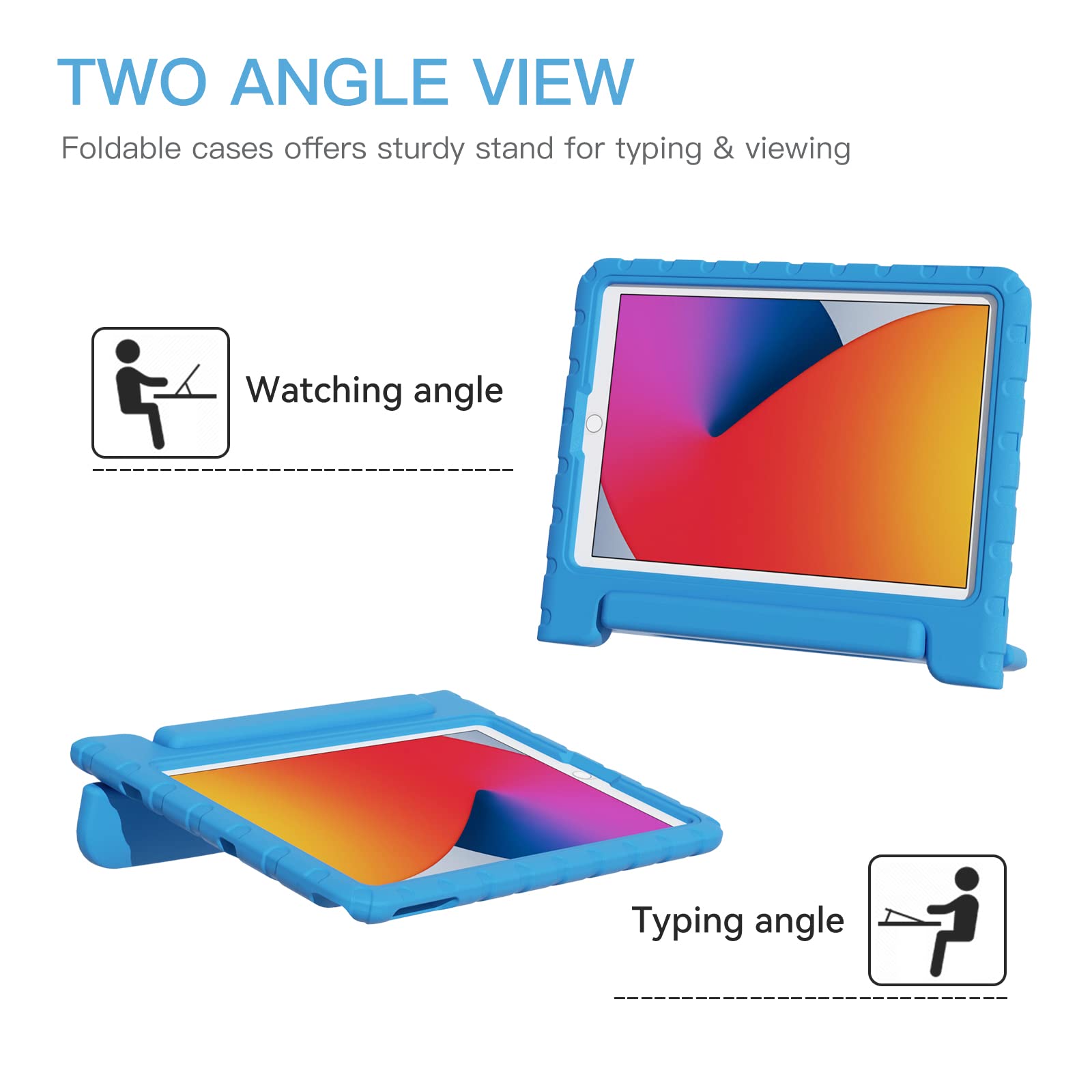 Bolete Kids Case For New Ipad 9Th Generation Case, Ipad 10.2 Case 2021/2020/2019, Ipad 8Th/7Th Generation Case, Shockproof Handl