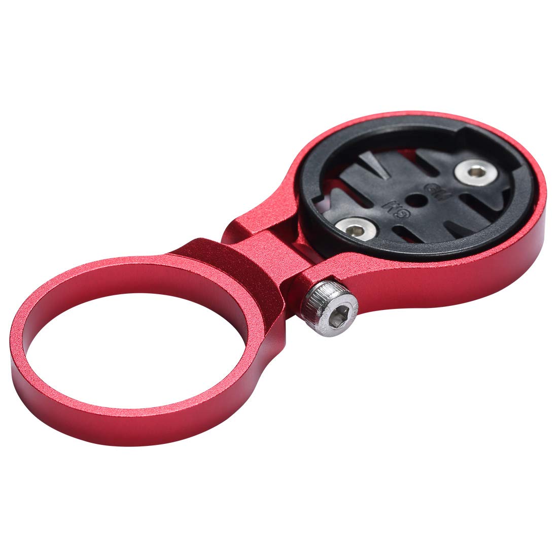 Dymoece Adjustable Bicycle Stem Computer Mount For Garmin Edge 25 130 200 500 510 520 800 810 820 1000 1030 (Red)