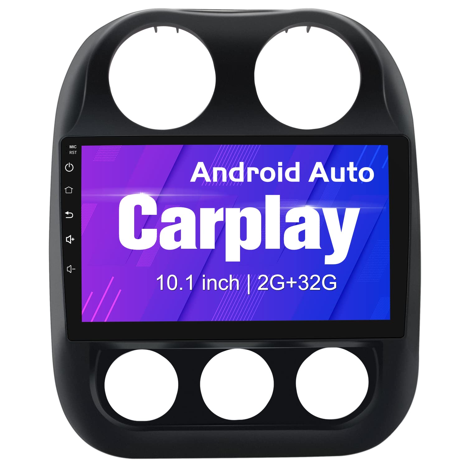 10.1 Inch Car Stereo Radio [2Gram 32Grom] For Jeep Patriot Compass 2010 2016 With Wireless Carplay Android Auto,Android 12 Playe