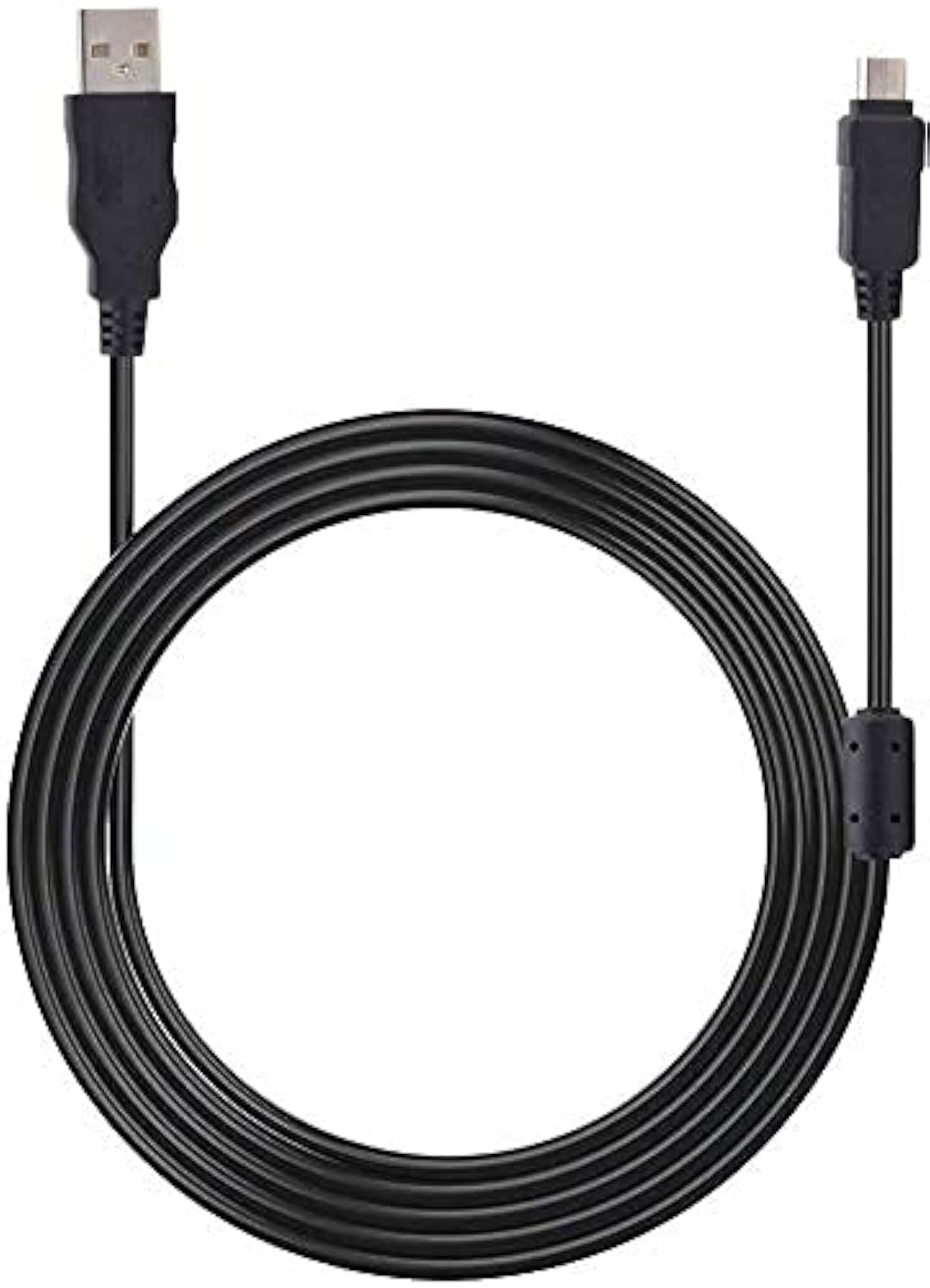 MEISO USB Data Sync Charging Cable for Olympus CB-USB5 CB-USB6 Stylus Tough TG SP E-Series Cameras Black