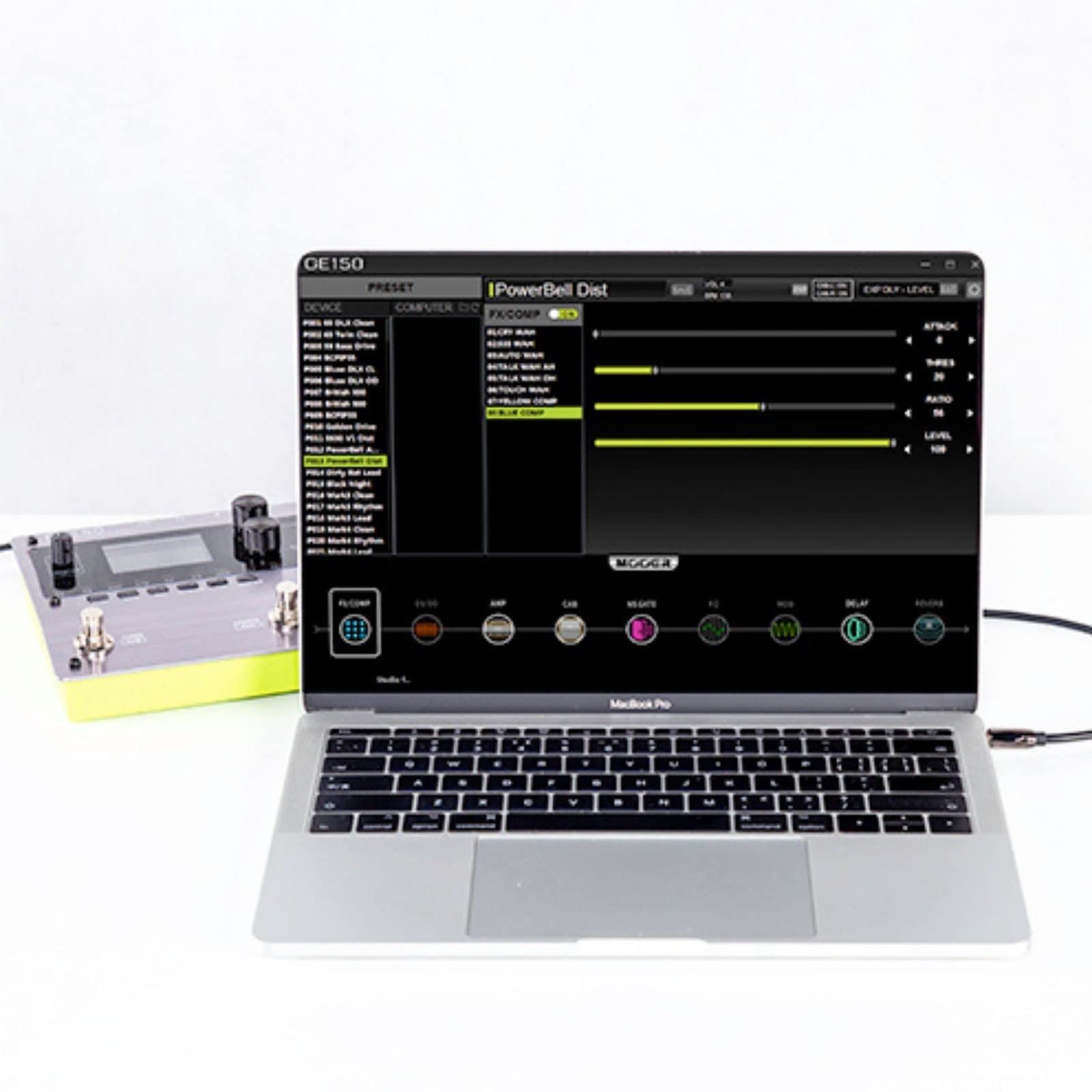 Mooer Ge150 Electric Guitar Amp Modelling Multi Effects Pedal Portable Multi Effects Processor With Expression & Ir Loading For Live Show, Live Streaming, Home Studio, Guitar Practice