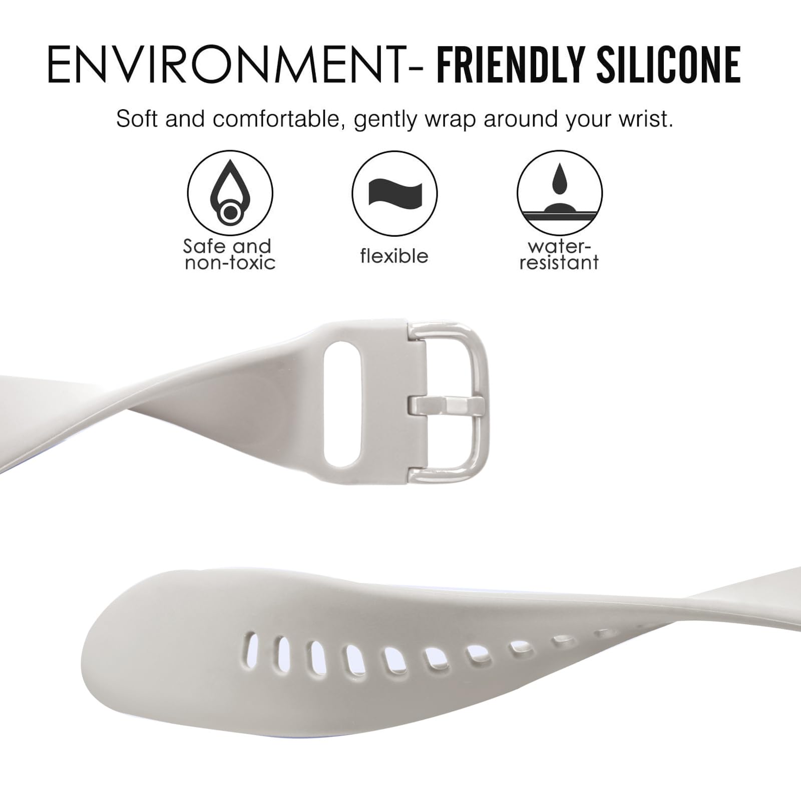 Vicrior Bands Compatible With Garmin Venu Smart Watch, Quick Release Soft Silicone Fadeless Pattern Printed Floral Replacement B