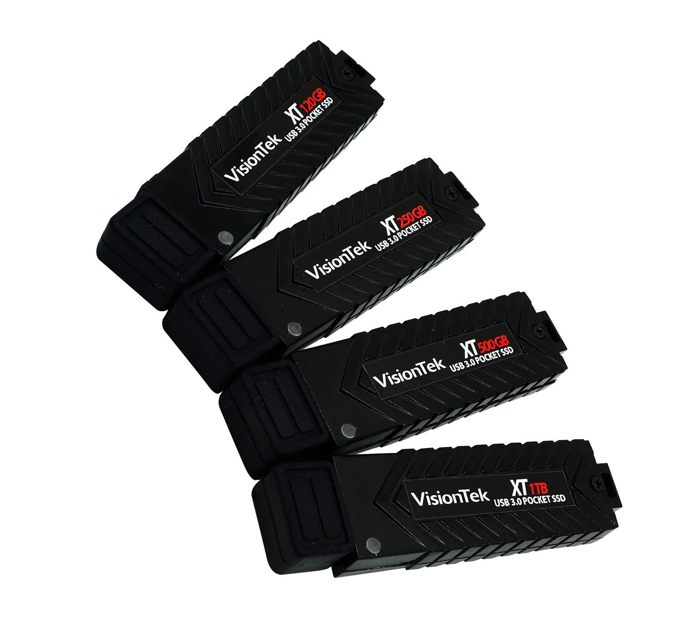 Visiontek Xt 500Gb Usb 3.0 Pocket Ssd With Up To 450Mb/S Read & 445 Mb/S Write Speeds, Bootable Drive, Tlc Nand, Smi Controller,