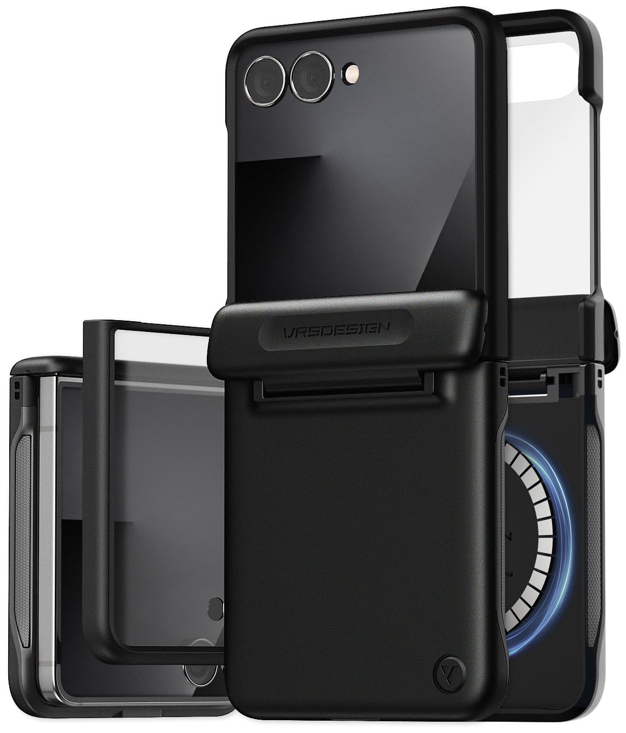VRS DESIGN Terra Guard Modern for Galaxy Z Flip 7 5G Phone Case (2025), Magnetic Case with Built-in Screen Protector & Semi-Auto