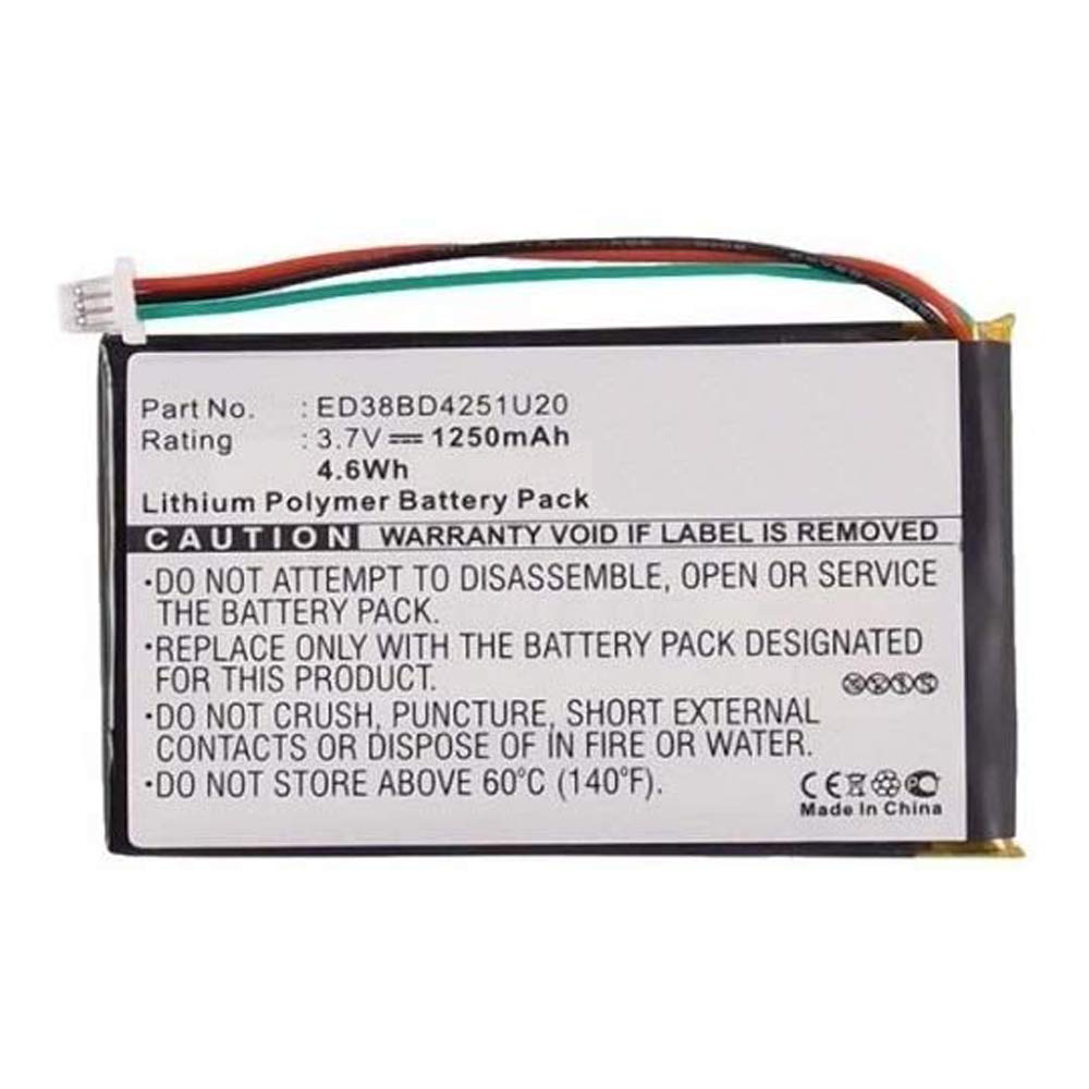 Mpf Products 1250Mah Ed38Bd4251U20 Battery Replacement Compatible With Garmin Nuvi 1400, 1450, 1450T, 1490, 1490Lmt, 1490T, 1490