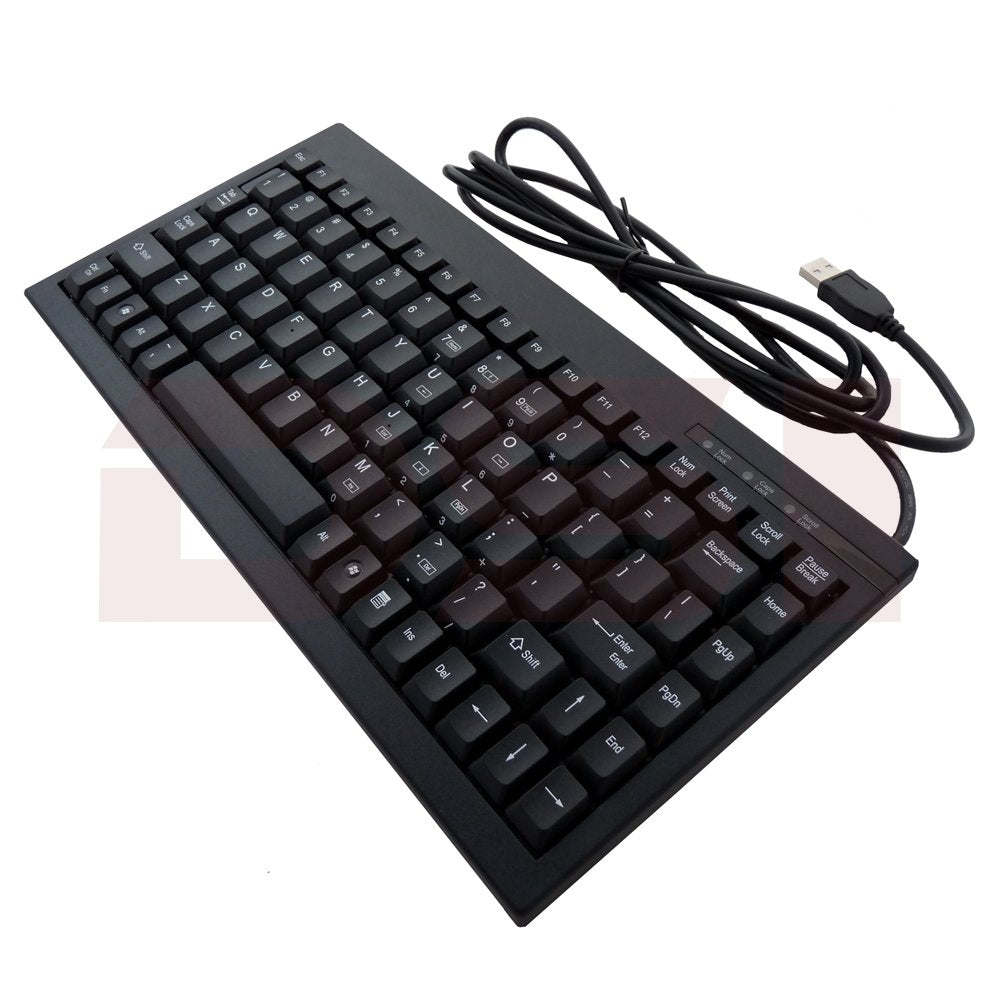 Adesso Ack 595Ub   Mini Usb Keyboard With Embedded Numeric Keypad,Black