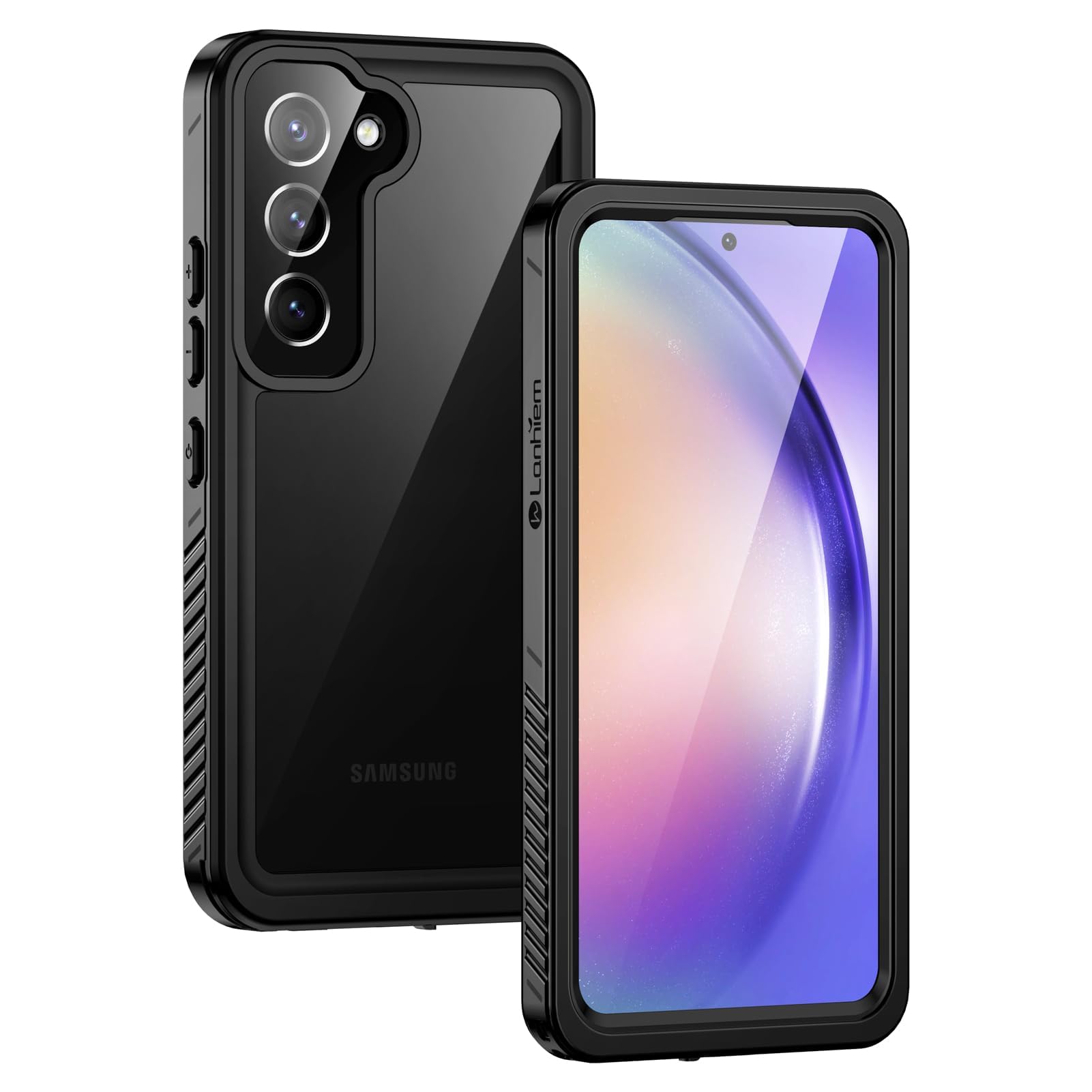Lanhiem for Samsung Galaxy A54 5G Phone Case, IP68 Waterproof Dustproof, [Built-in Screen Protector] Full Body Protective Phone 