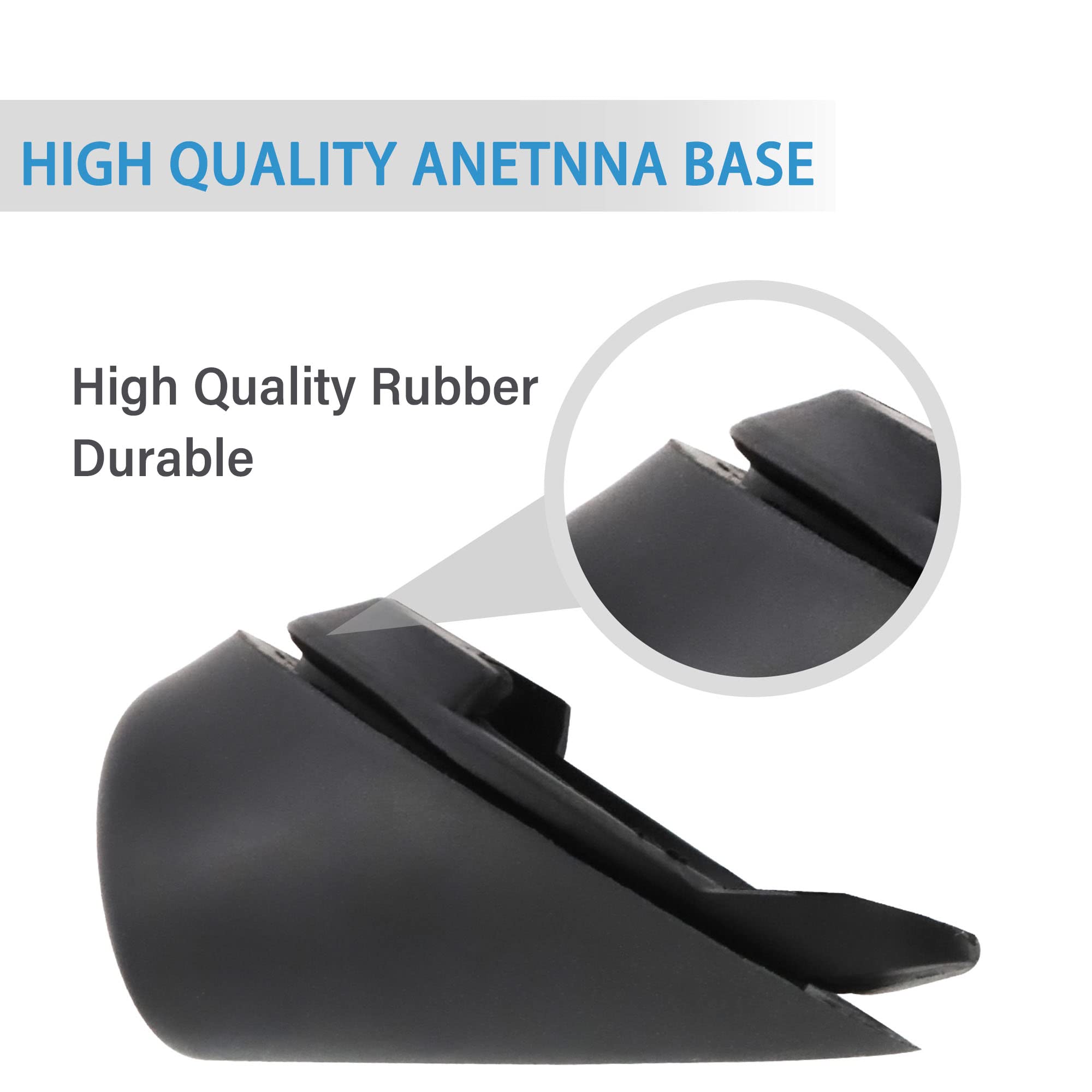 Anina 86392 35040 Antenna Ornament For Toyota 4 Runner 2010 2011 2012 2013 2014 Rubber Antenna Base Bezel Car Radio Antenna Mount Grommet Topper