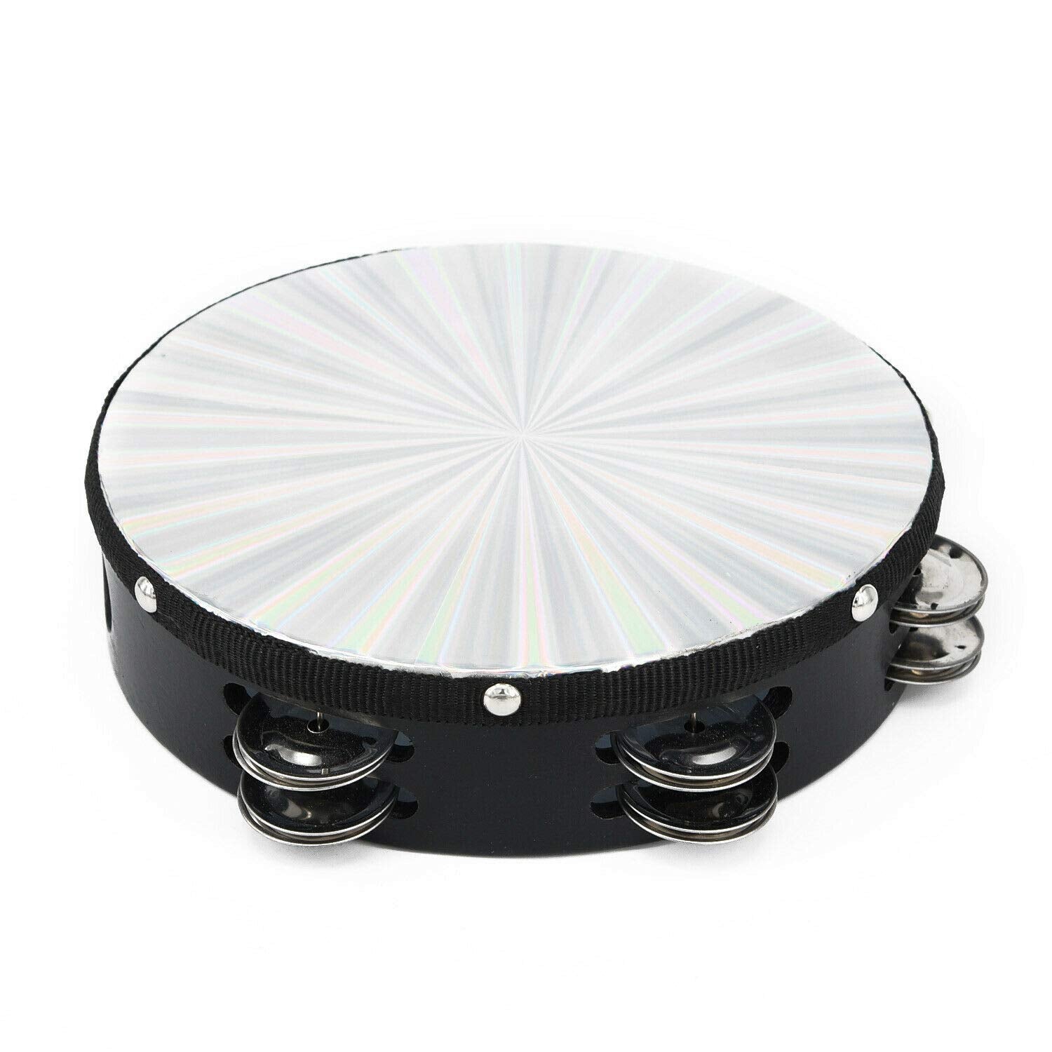 3NH 8  Reflective Tambourine Percussion Double RowStock Church Band Music Acces