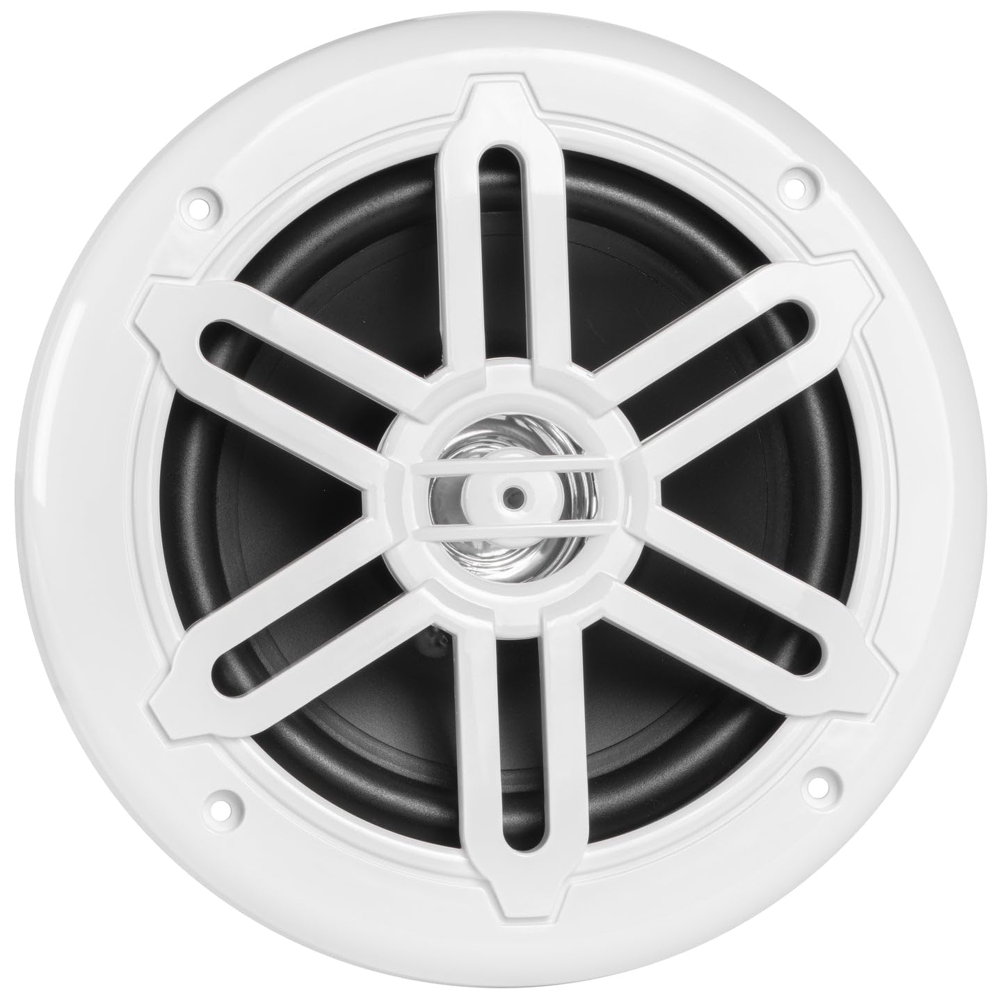 Belva Bms65Wh 500W Peak (250W Rms) 6.5' 2 Way White Coaxial Marine Speakers For Boats/Atv/Utv/Sxs/Powersport