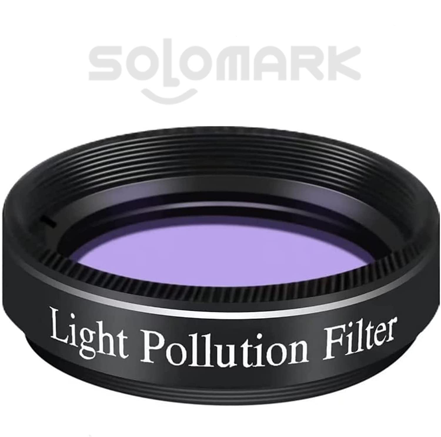 Solomark 1.25'' Light Pollution Filter For Telescopes, Optical Glass Reduction For Night Sky/Star