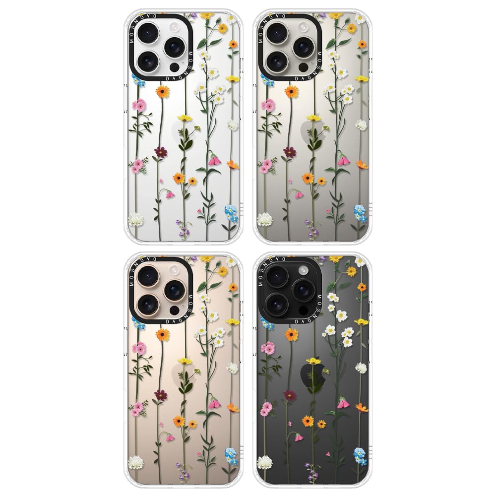 Mosnovo Case For Iphone 16 Pro Max, [Buffertech 6.6Ft Military-Grade Drop Protection] [Anti Peel Off Tech] Clear Tpu Bumper Phon