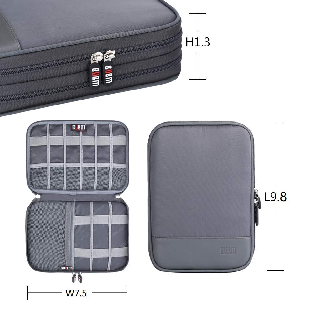 Electronic Cable Organizer Bag   Portable Travel Double Layers Electronic Digital Accessories Storage Pouch Bags For Sd Card Cas