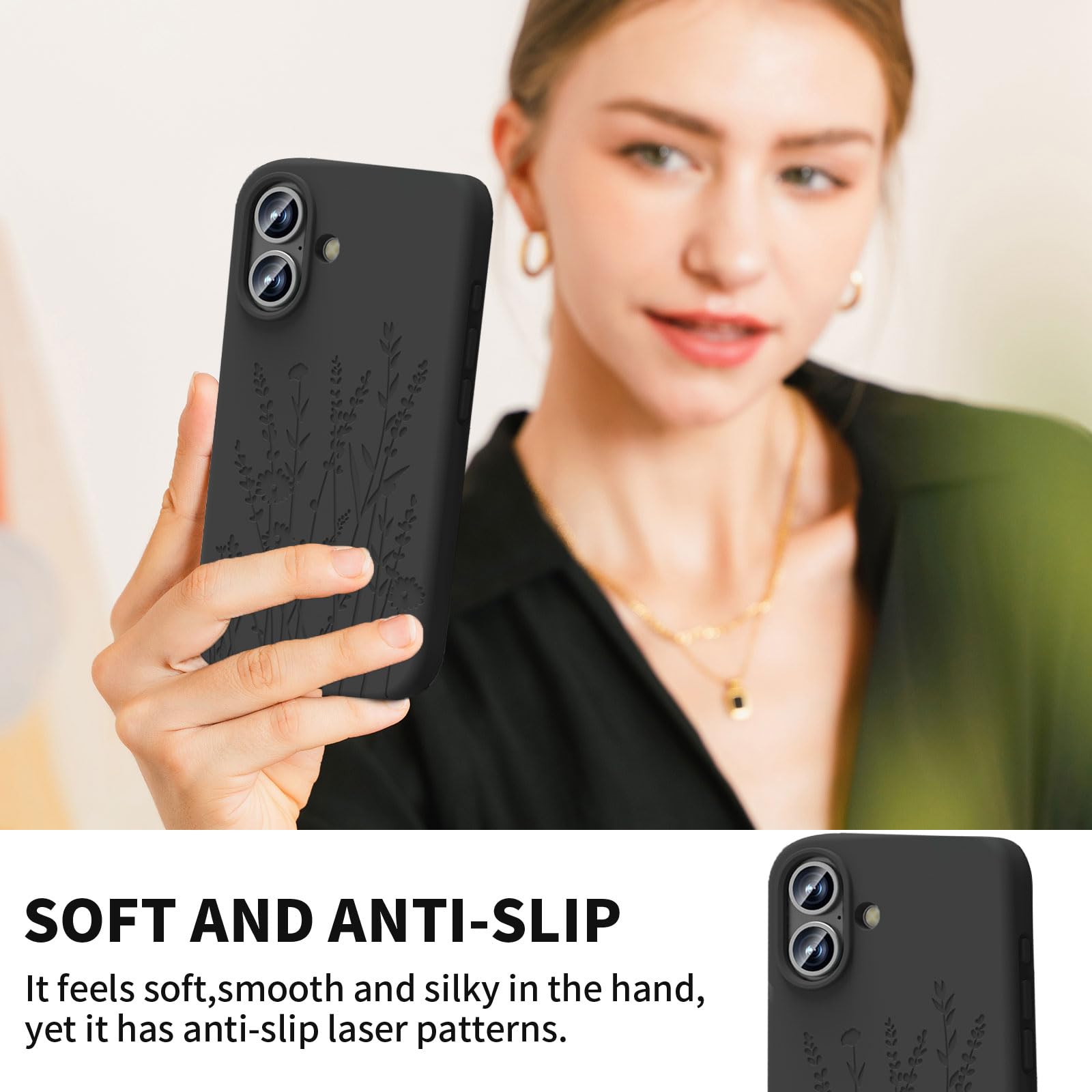 Oaoa Magnetic Case Compatible With Iphone 16 Case, Compatible With Magsafe, Camera Protection, Cute And Durable Liquid Silicone