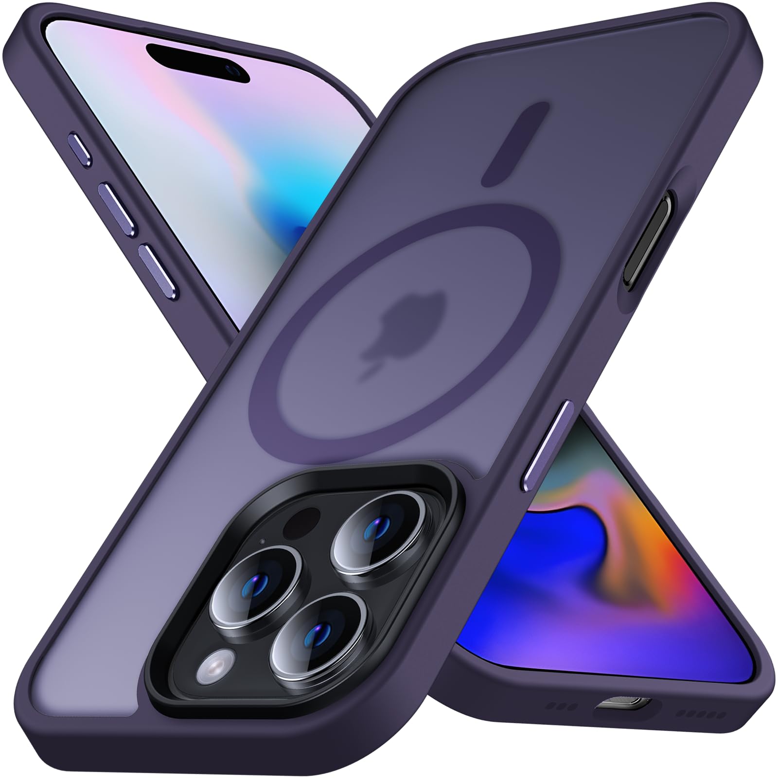 Anqrp Magnetic Shockproof for iPhone 16 Pro Case, [Fit for MagSafe] [Military-Grade Drop Tested] Soft Silicone Slim Anti-Scratch